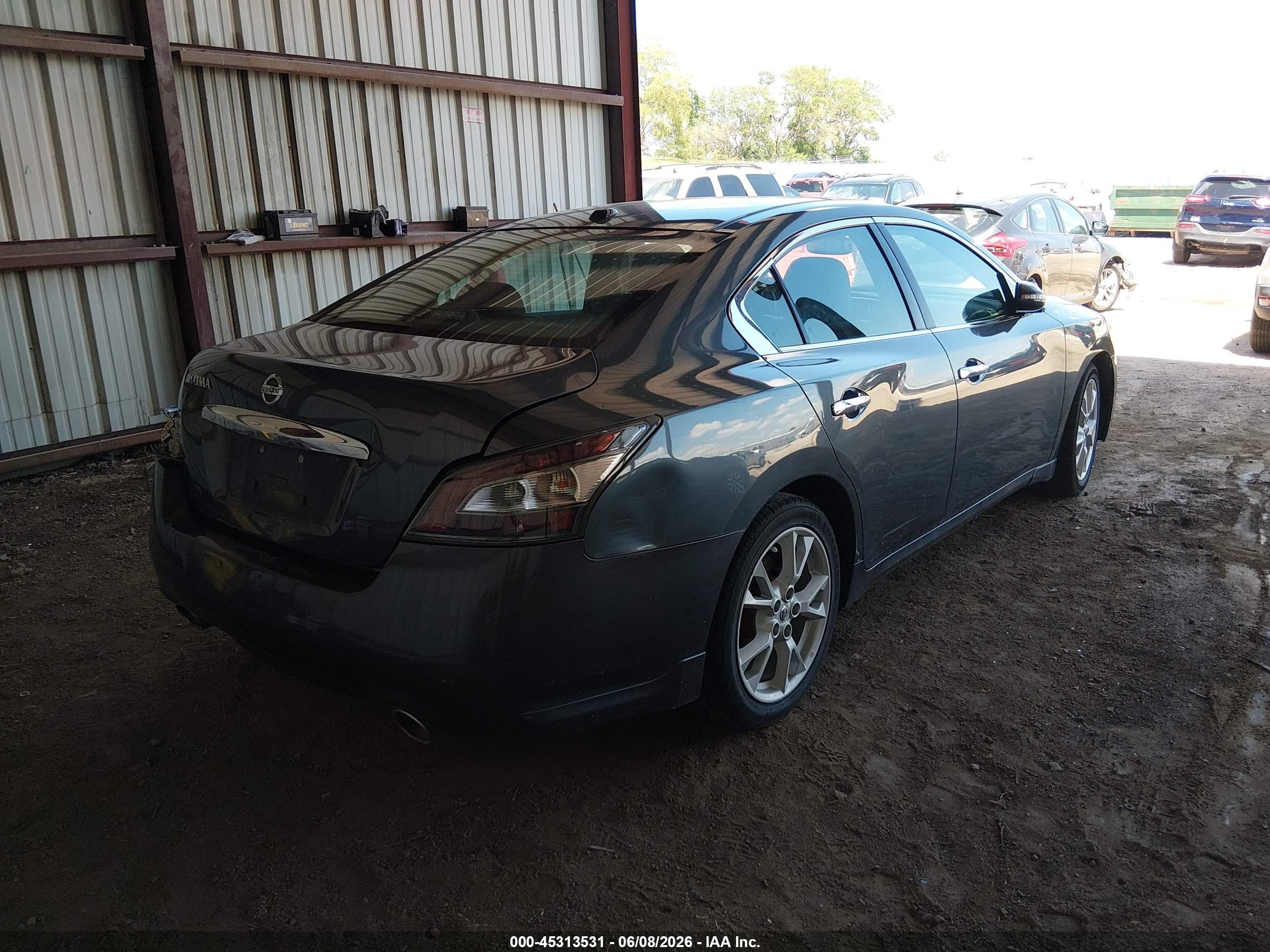 2013 Nissan Maxima 3.5 Sv Gray vin: 1N4AA5AP0DC839859