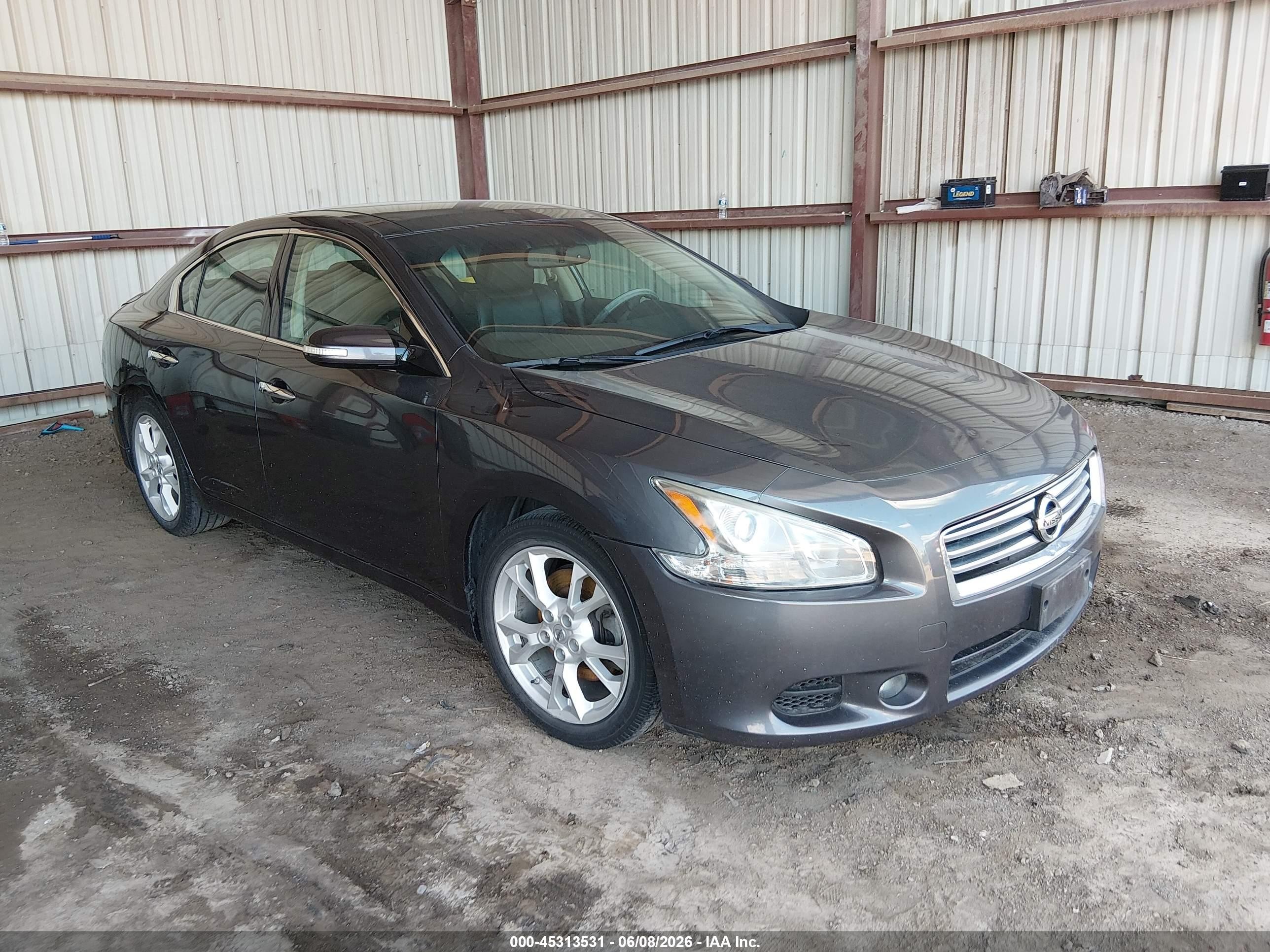 2013 Nissan Maxima 3.5 Sv Gray vin: 1N4AA5AP0DC839859