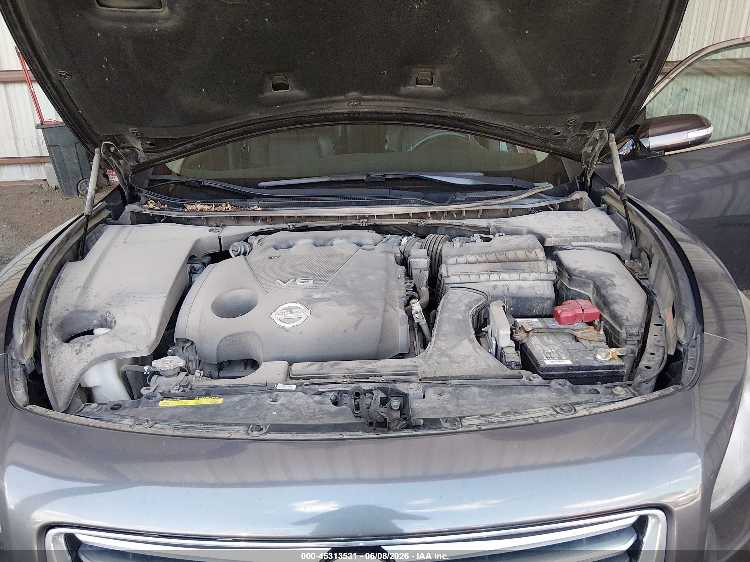 2013 Nissan Maxima 3.5 Sv Gray vin: 1N4AA5AP0DC839859
