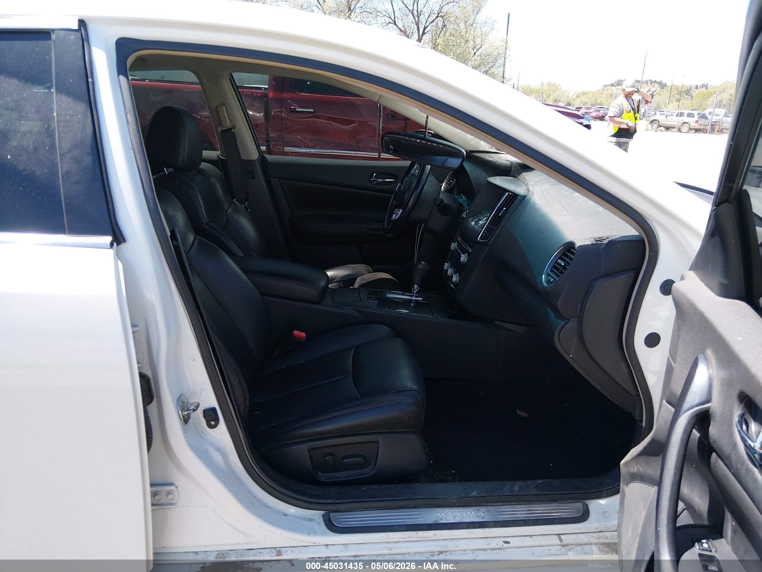 2013 Nissan Maxima 3.5 Sv White vin: 1N4AA5AP0DC846634