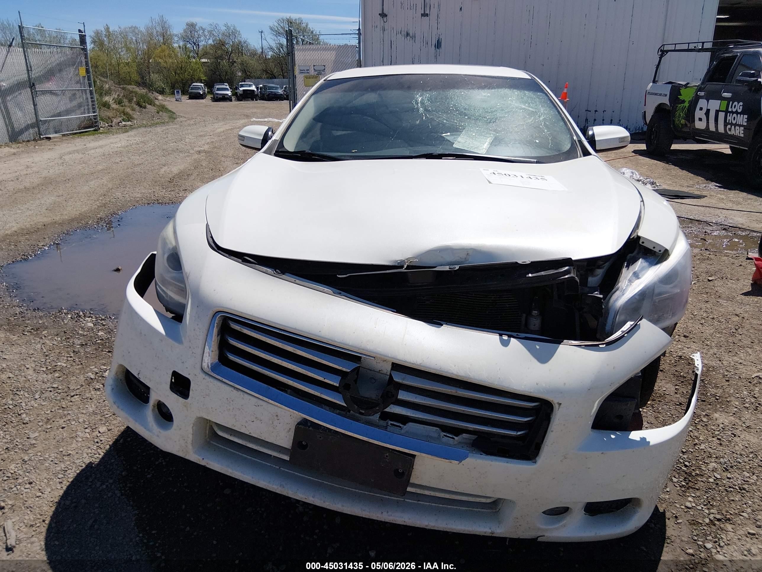 2013 Nissan Maxima 3.5 Sv White vin: 1N4AA5AP0DC846634