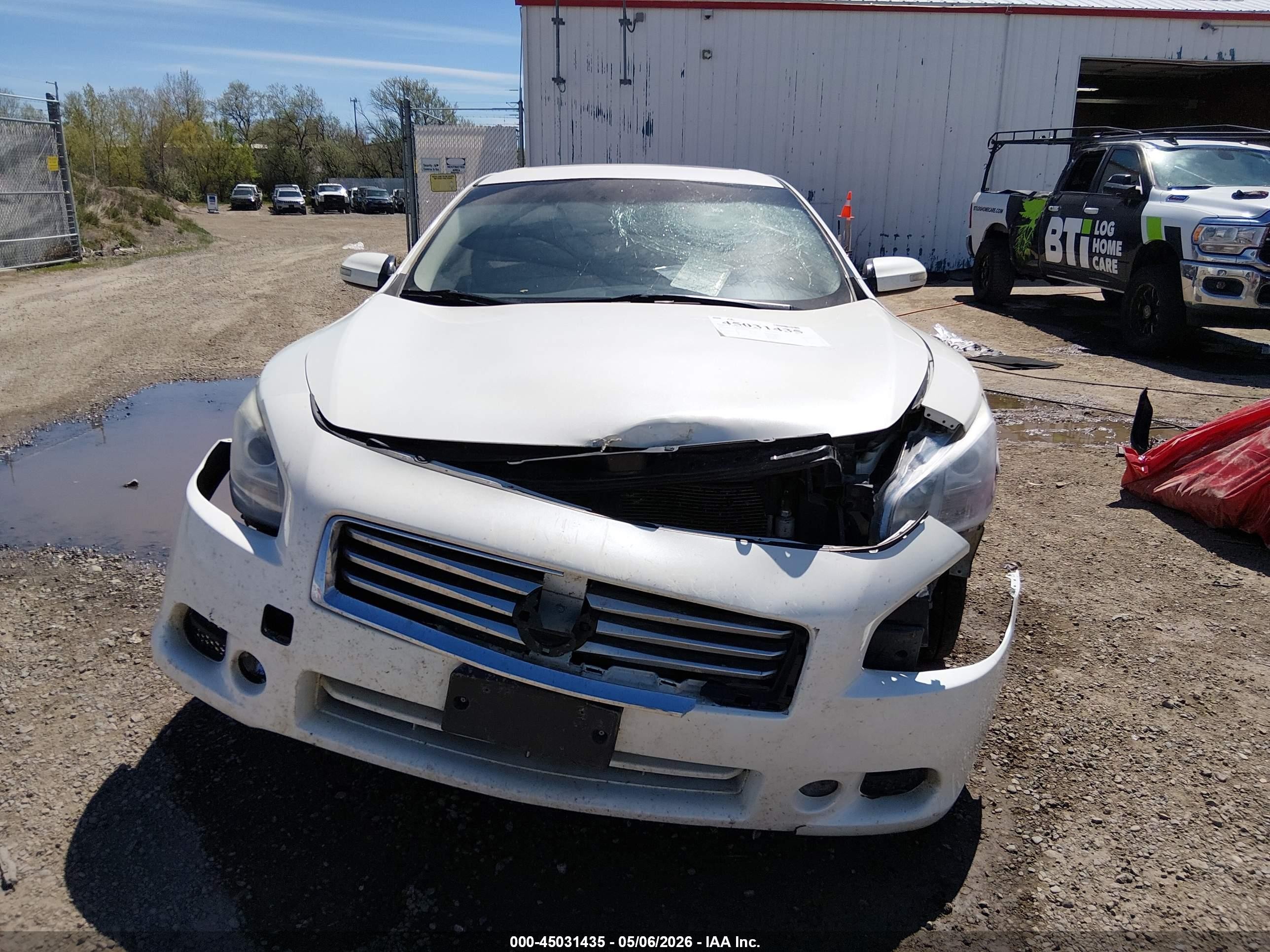 2013 Nissan Maxima 3.5 Sv White vin: 1N4AA5AP0DC846634