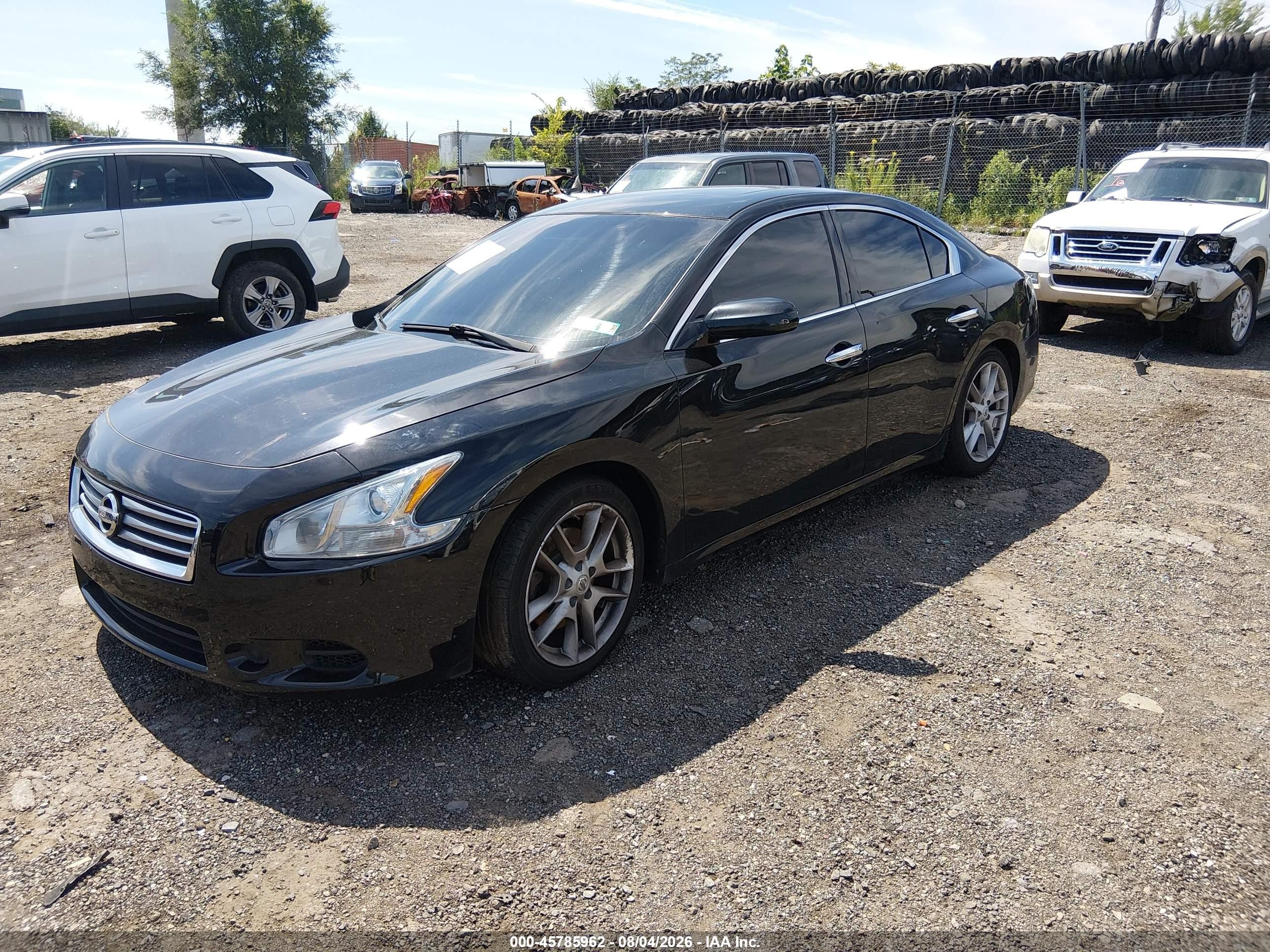 2014 Nissan Maxima 3.5 S Black vin: 1N4AA5AP0EC430004