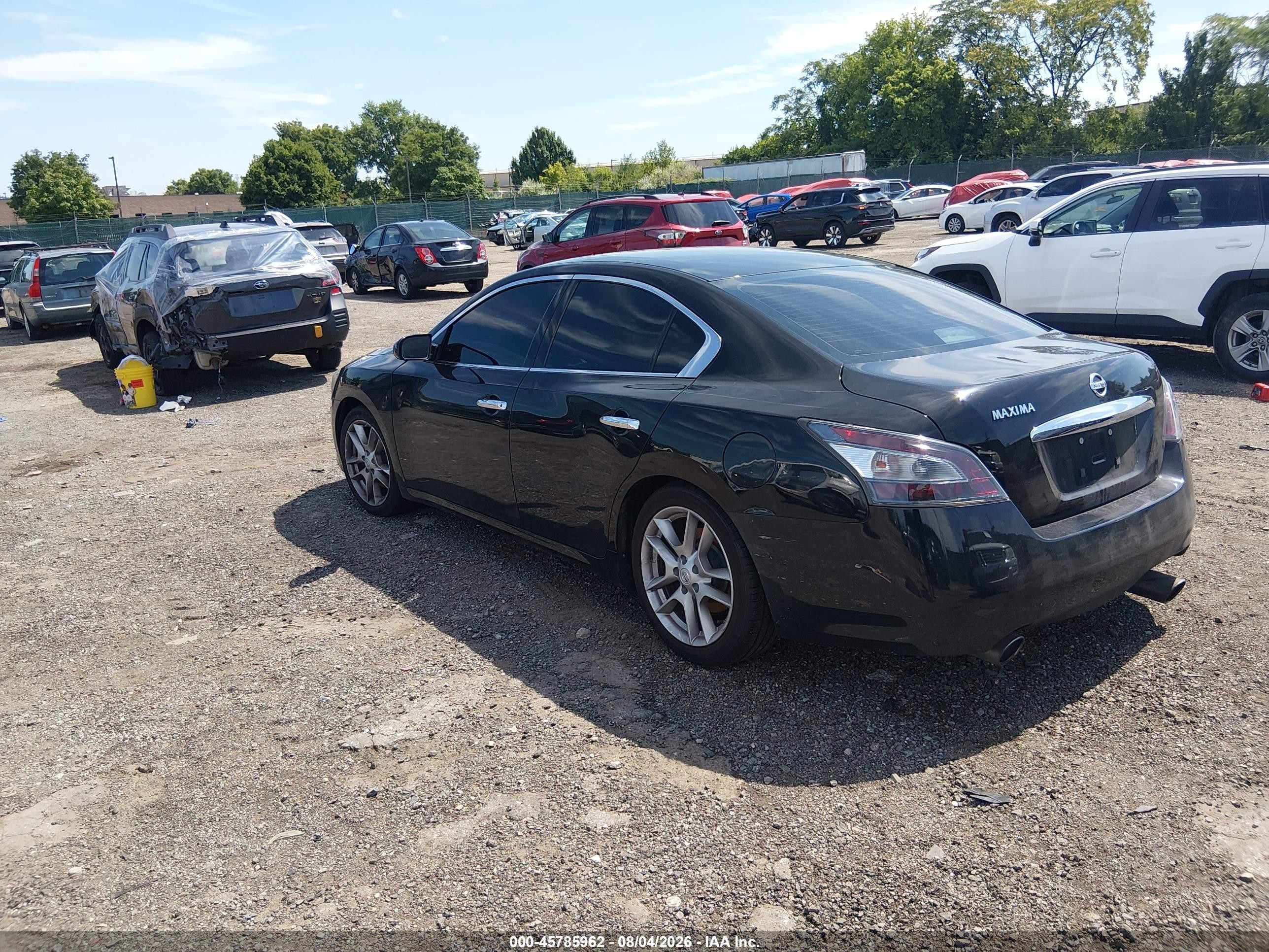2014 Nissan Maxima 3.5 S Black vin: 1N4AA5AP0EC430004