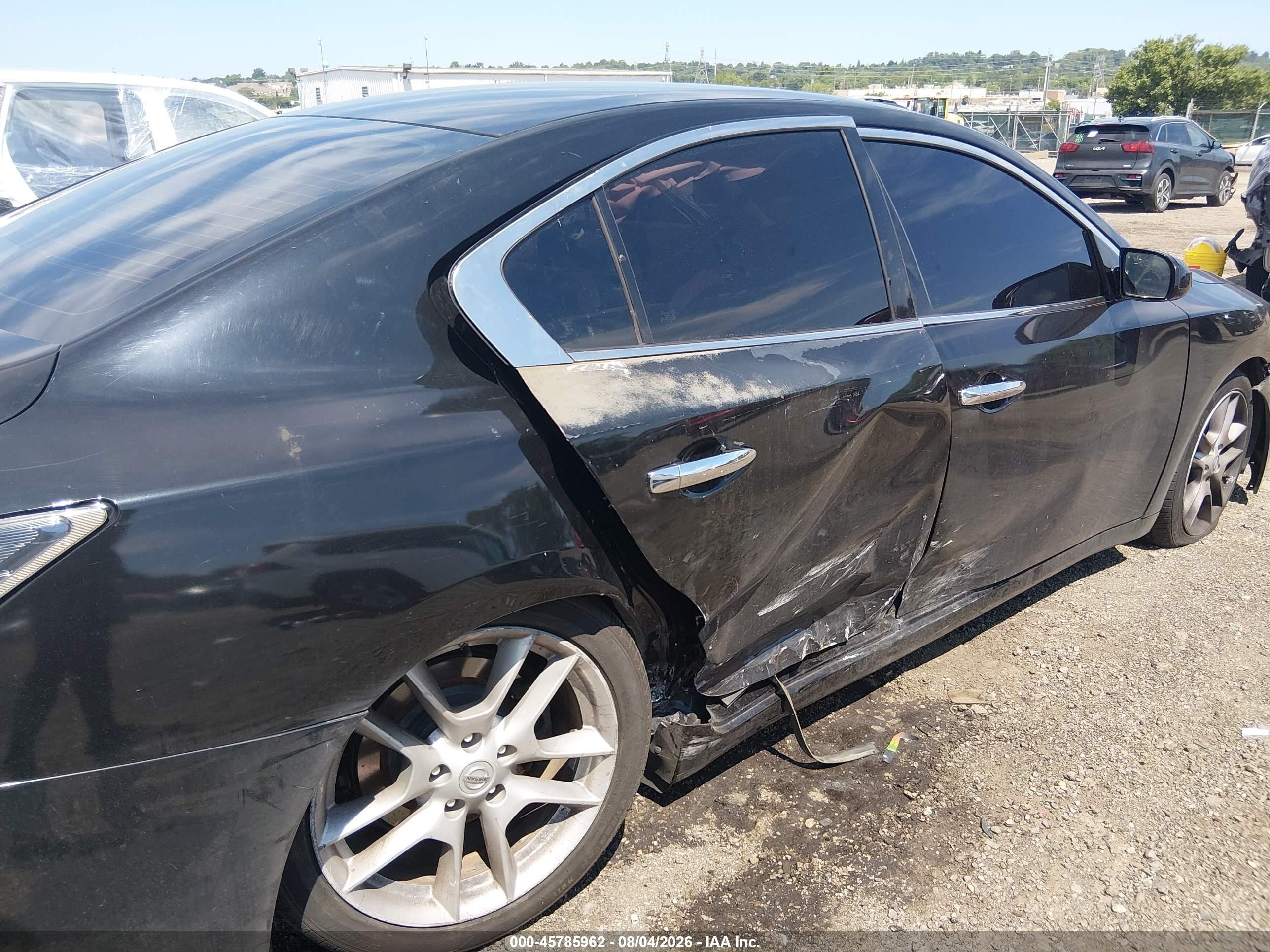 2014 Nissan Maxima 3.5 S Black vin: 1N4AA5AP0EC430004