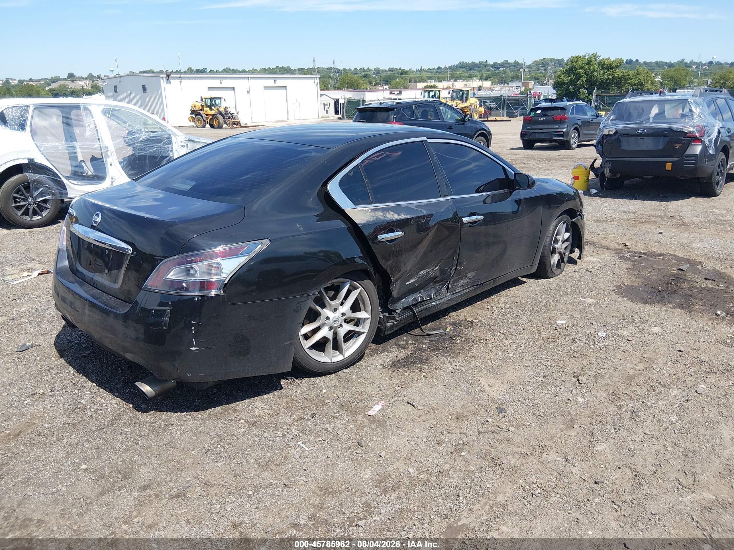 2014 Nissan Maxima 3.5 S Black vin: 1N4AA5AP0EC430004