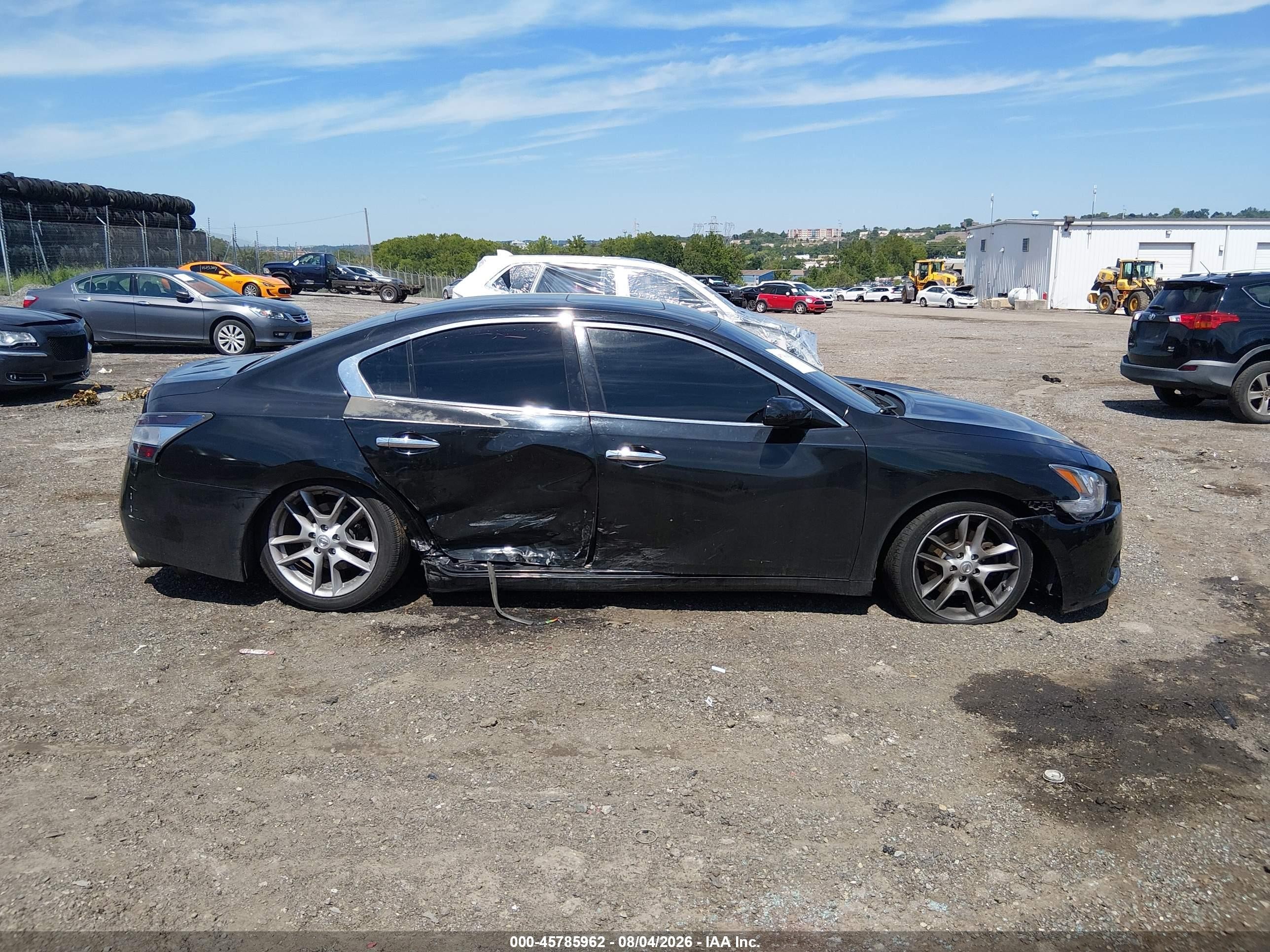 2014 Nissan Maxima 3.5 S Black vin: 1N4AA5AP0EC430004