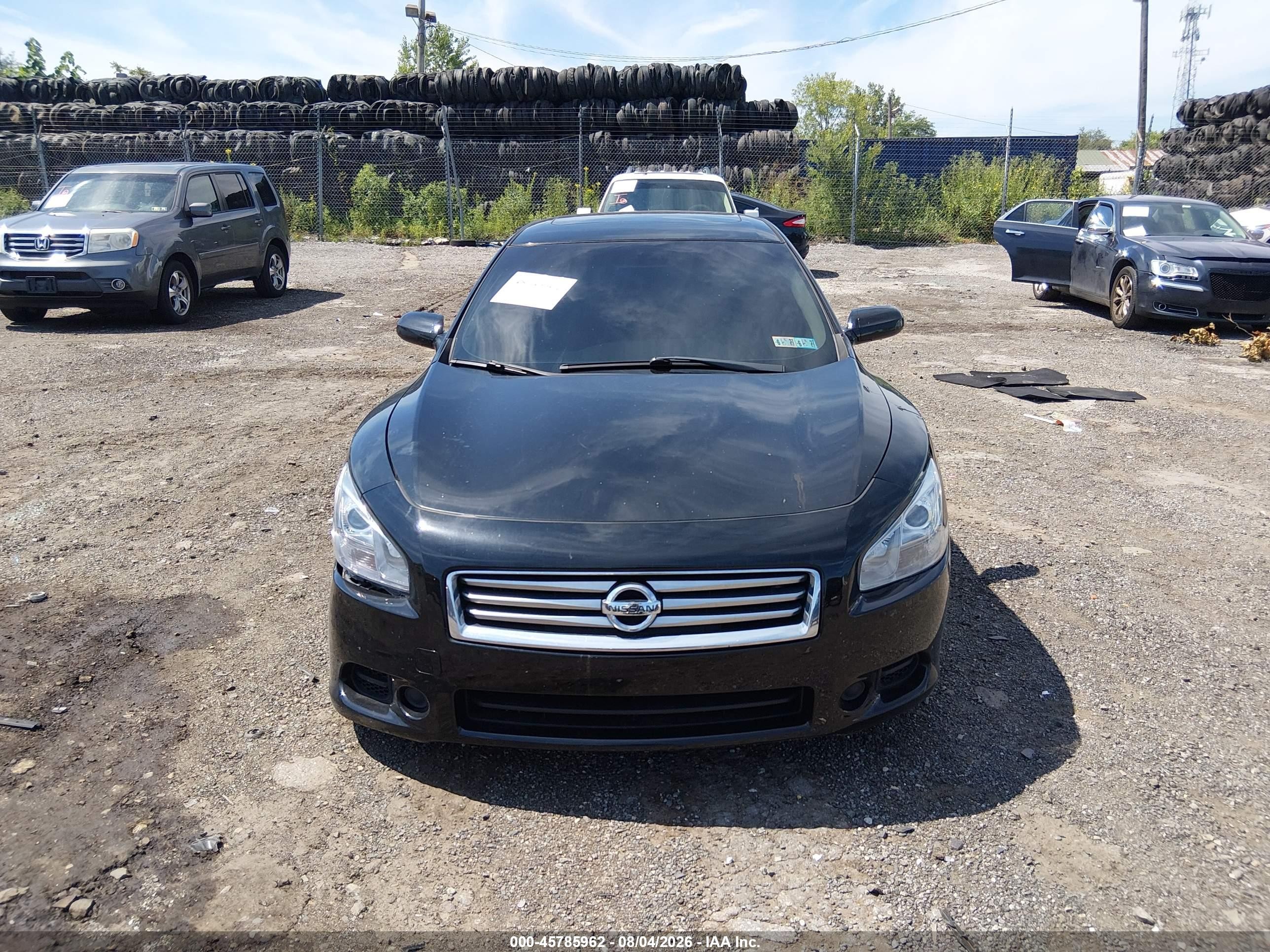 2014 Nissan Maxima 3.5 S Black vin: 1N4AA5AP0EC430004