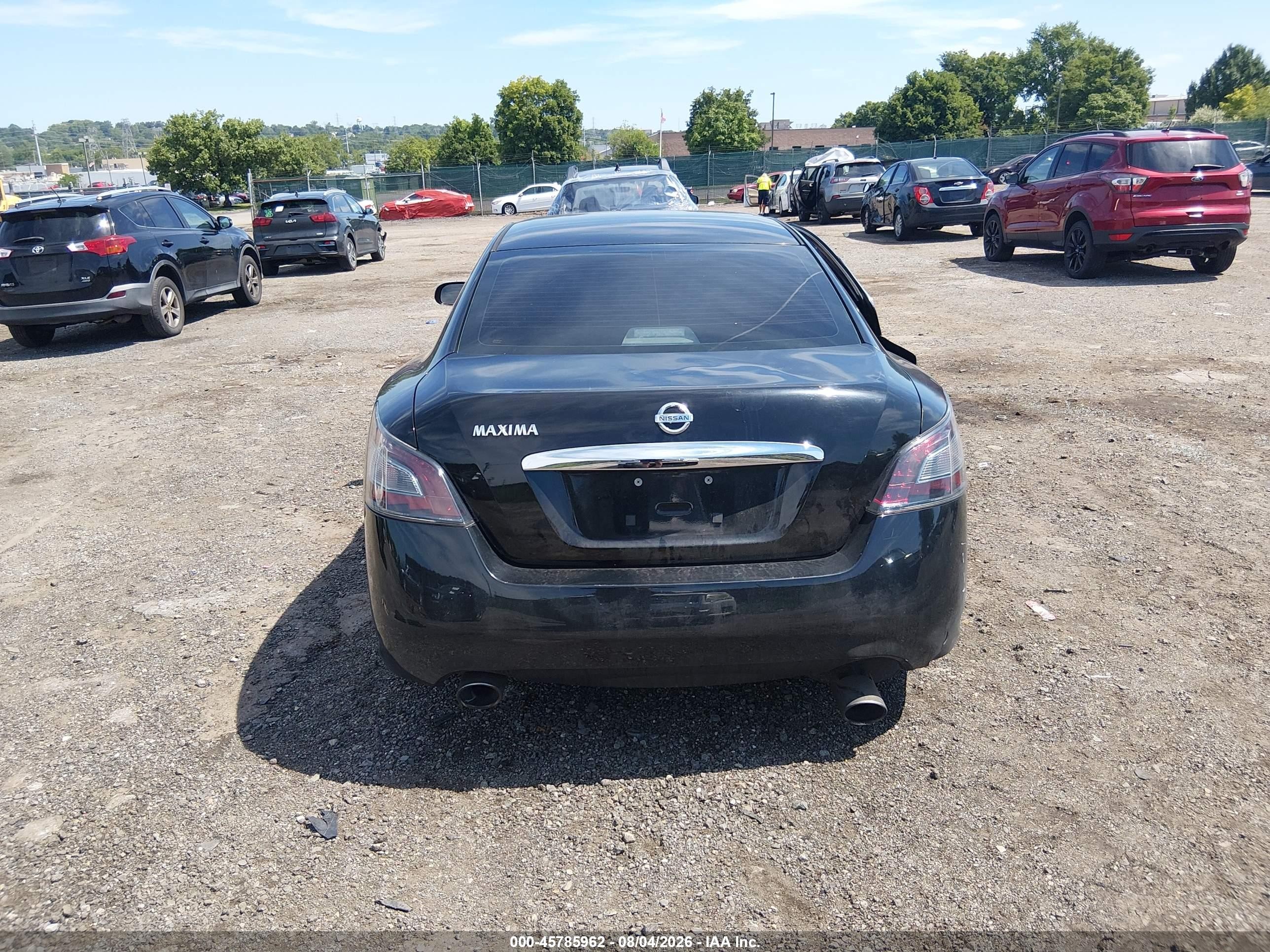 2014 Nissan Maxima 3.5 S Black vin: 1N4AA5AP0EC430004