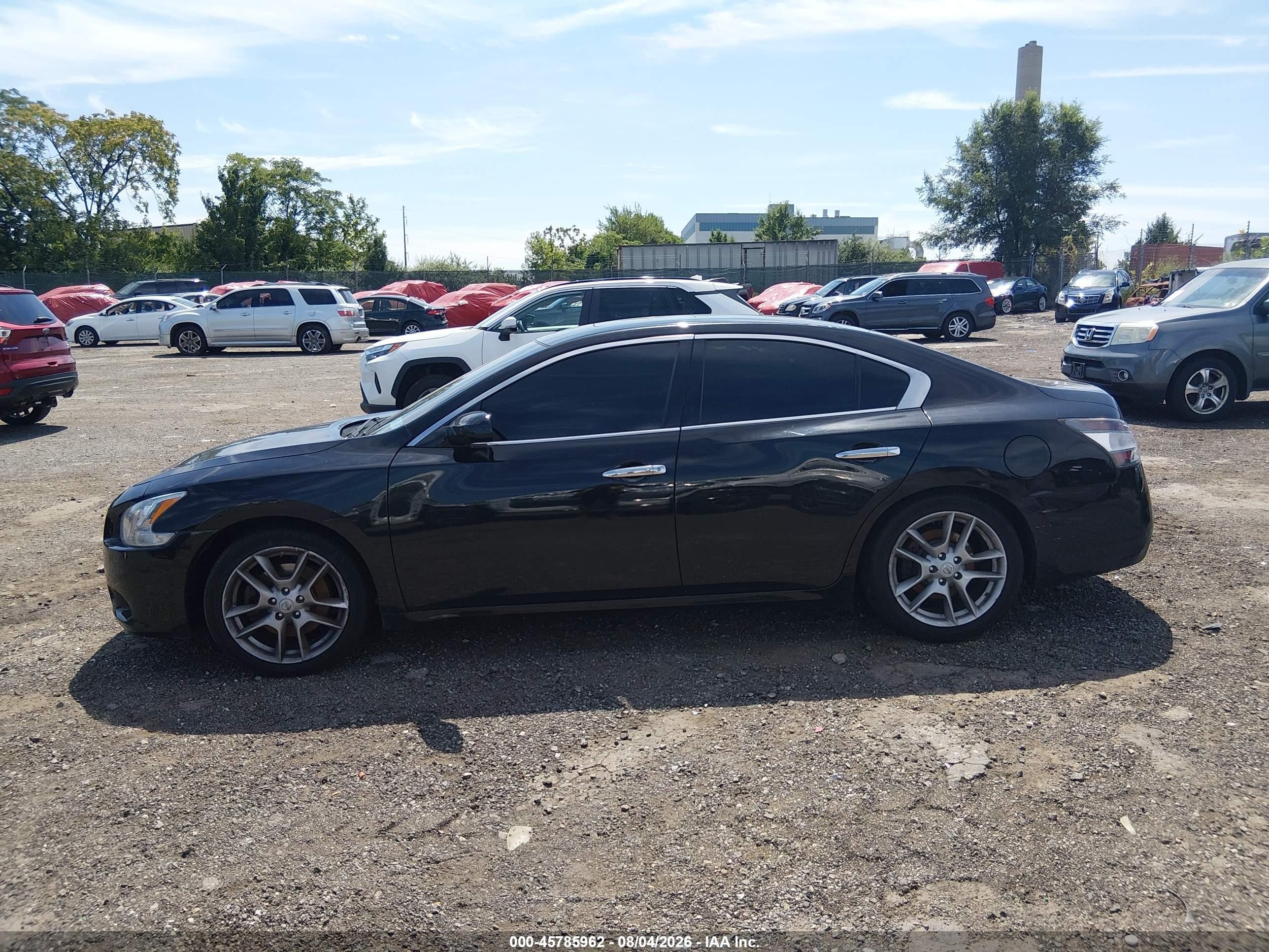 2014 Nissan Maxima 3.5 S Black vin: 1N4AA5AP0EC430004
