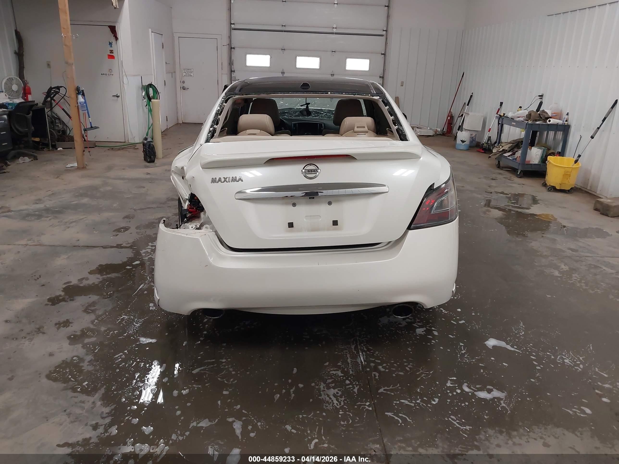 2014 Nissan Maxima 3.5 Sv White vin: 1N4AA5AP0EC441133