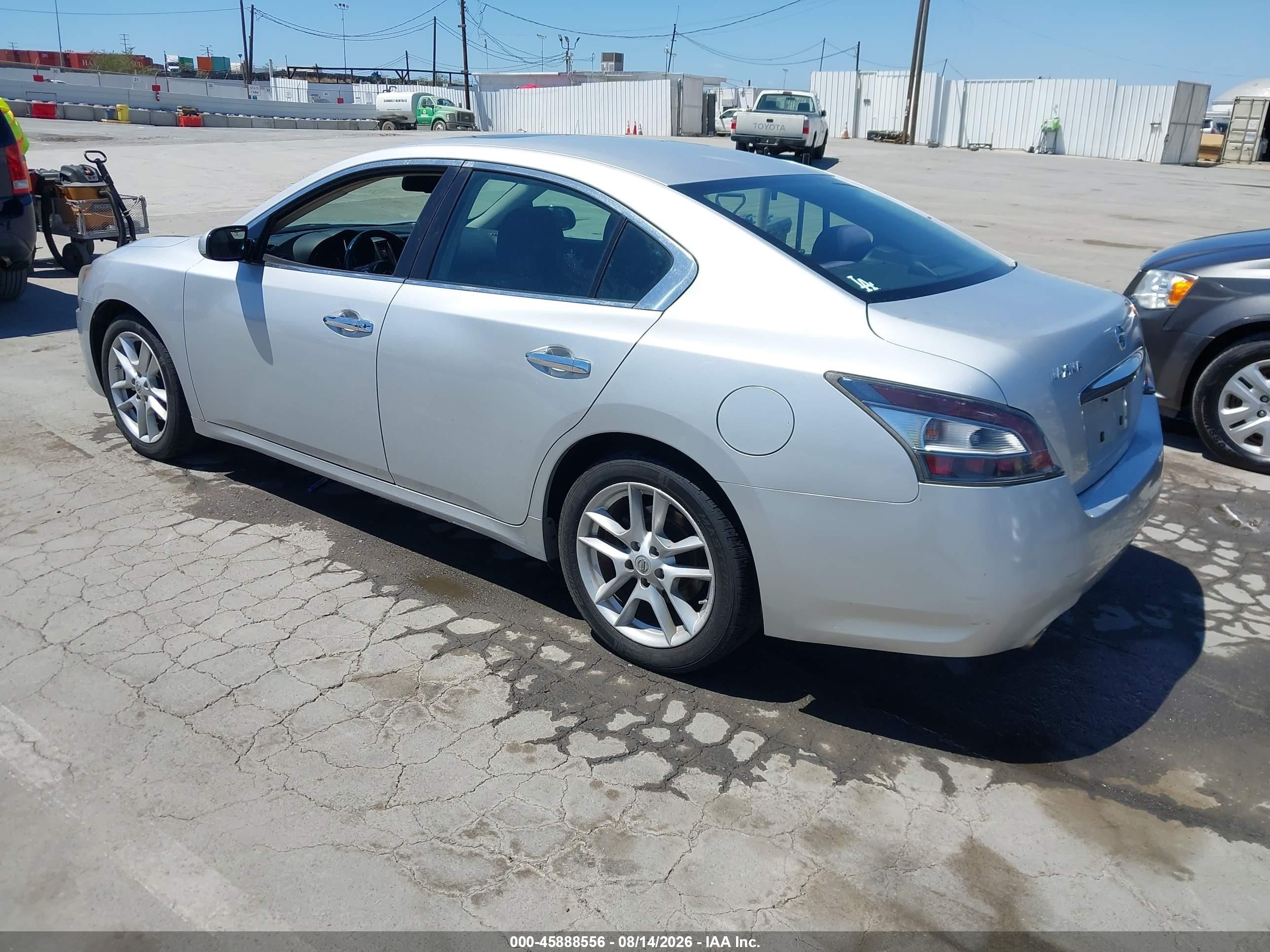 2014 Nissan Maxima 3.5 S Silver vin: 1N4AA5AP0EC441732