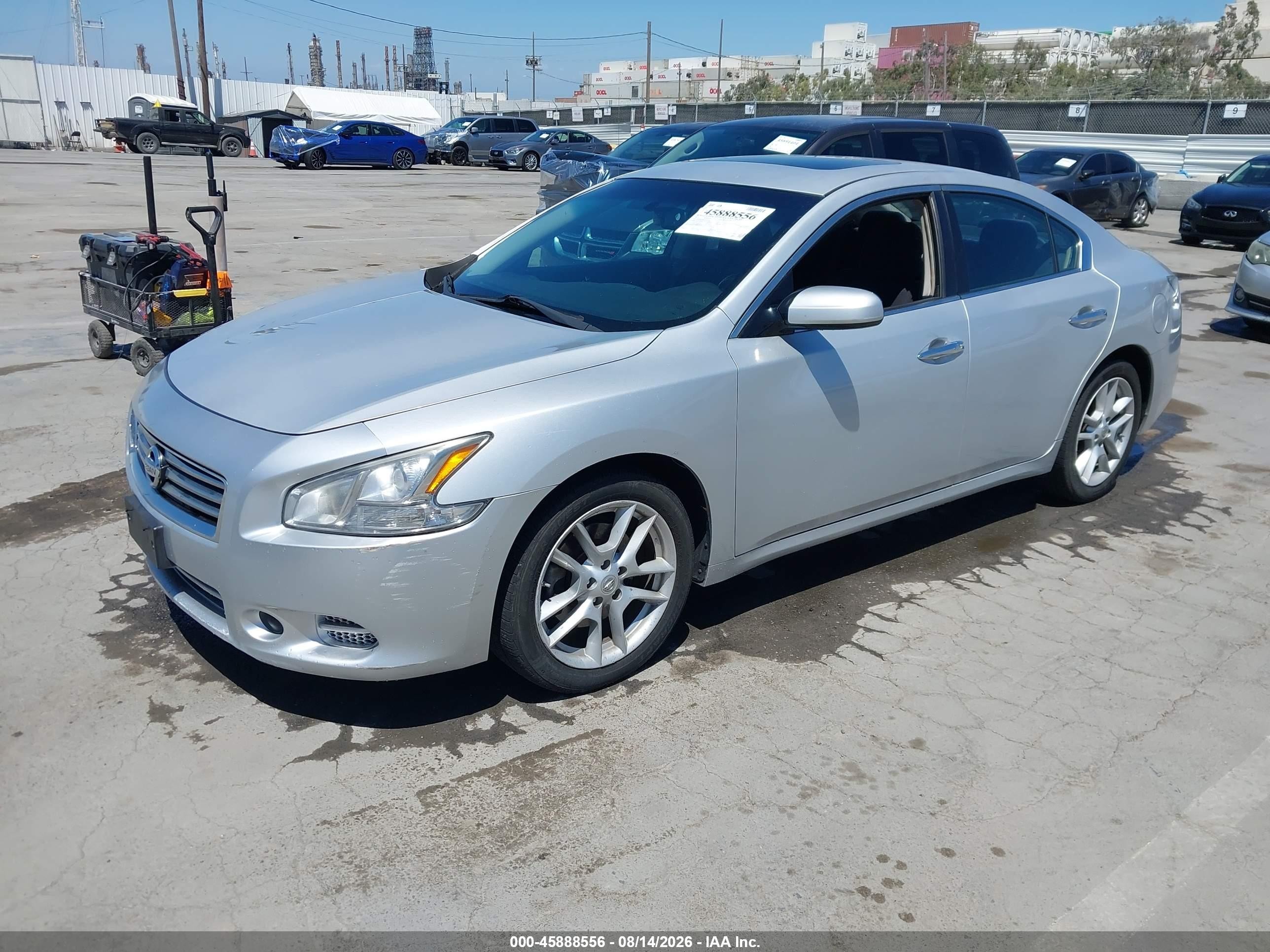 2014 Nissan Maxima 3.5 S Silver vin: 1N4AA5AP0EC441732