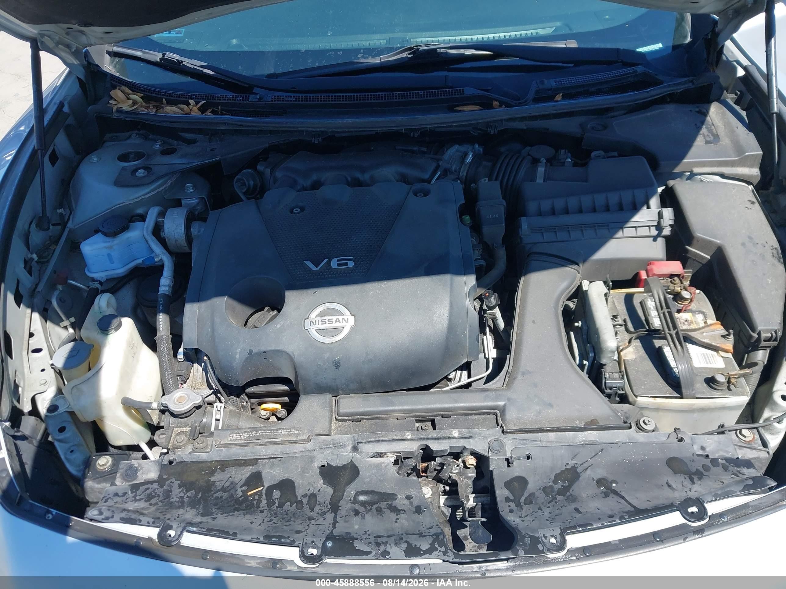 2014 Nissan Maxima 3.5 S Silver vin: 1N4AA5AP0EC441732