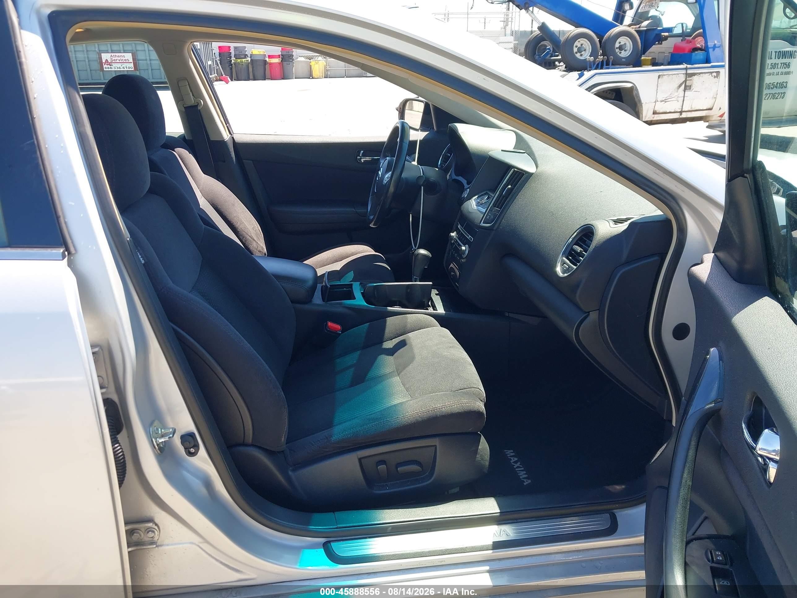 2014 Nissan Maxima 3.5 S Silver vin: 1N4AA5AP0EC441732
