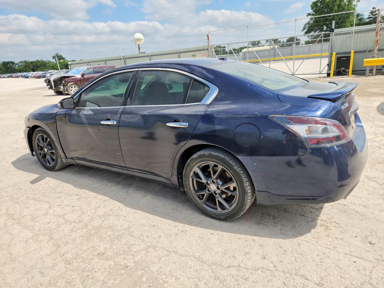 2014 Nissan Maxima S/sv Blue vin: 1N4AA5AP0EC447191