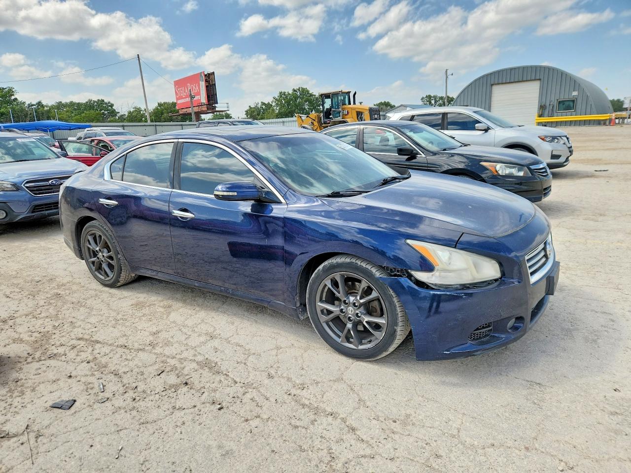 2014 Nissan Maxima S/sv Blue vin: 1N4AA5AP0EC447191