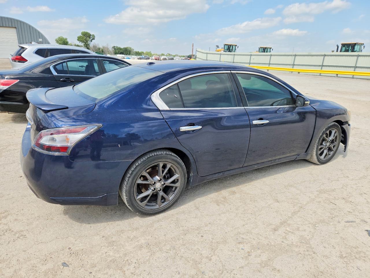 2014 Nissan Maxima S/sv Blue vin: 1N4AA5AP0EC447191
