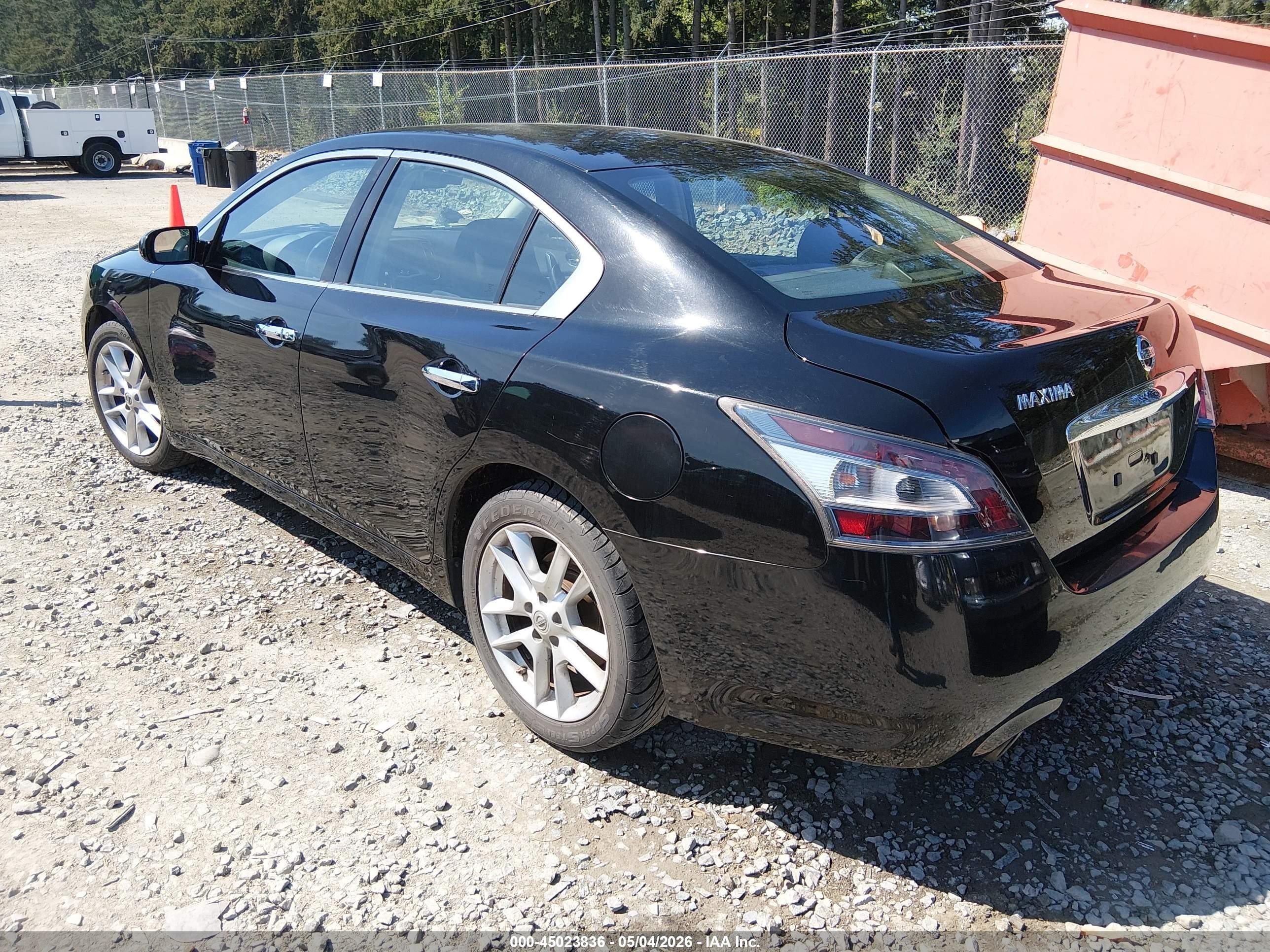 2014 Nissan Maxima 3.5 S Black vin: 1N4AA5AP0EC451421