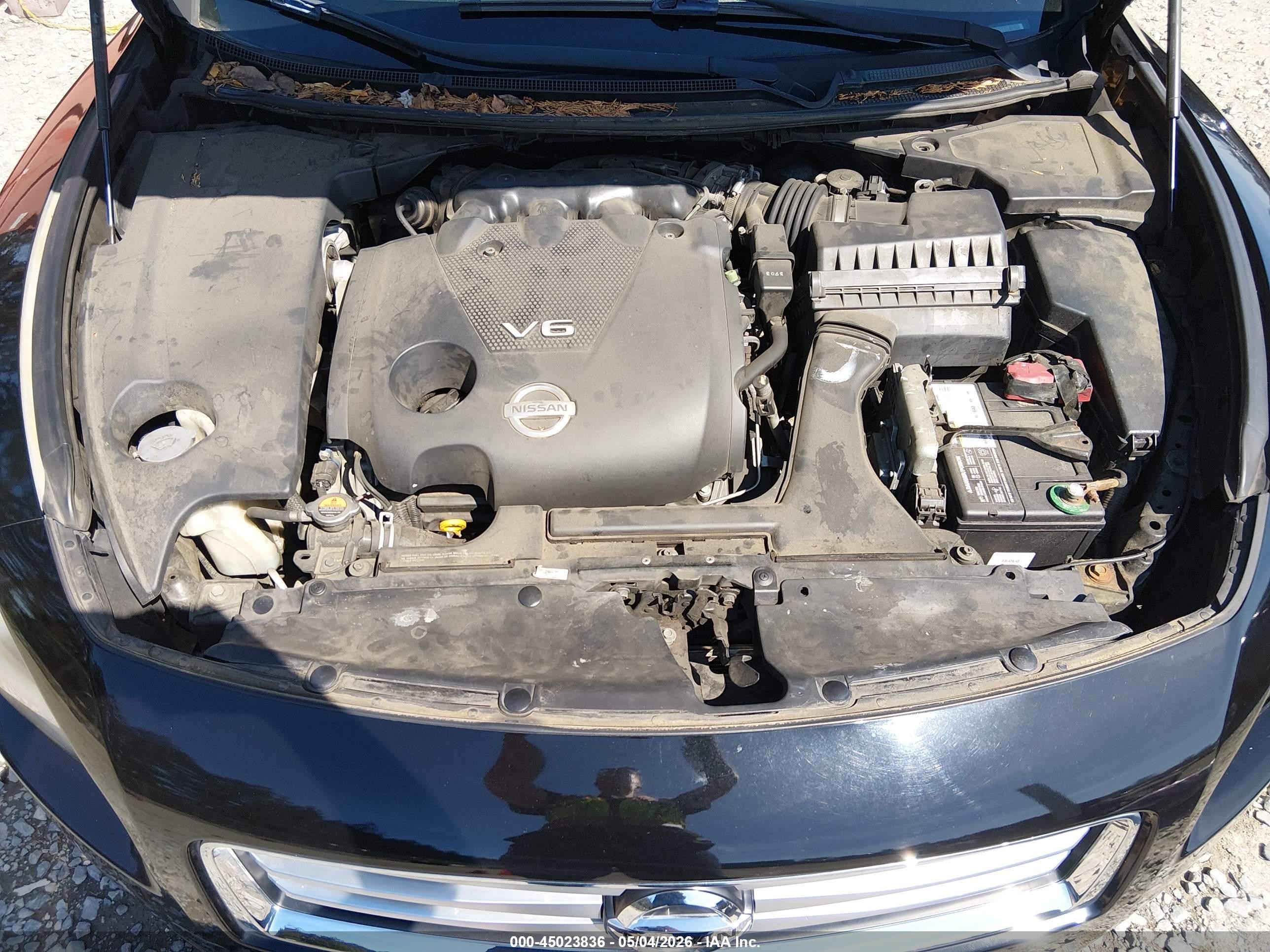 2014 Nissan Maxima 3.5 S Black vin: 1N4AA5AP0EC451421