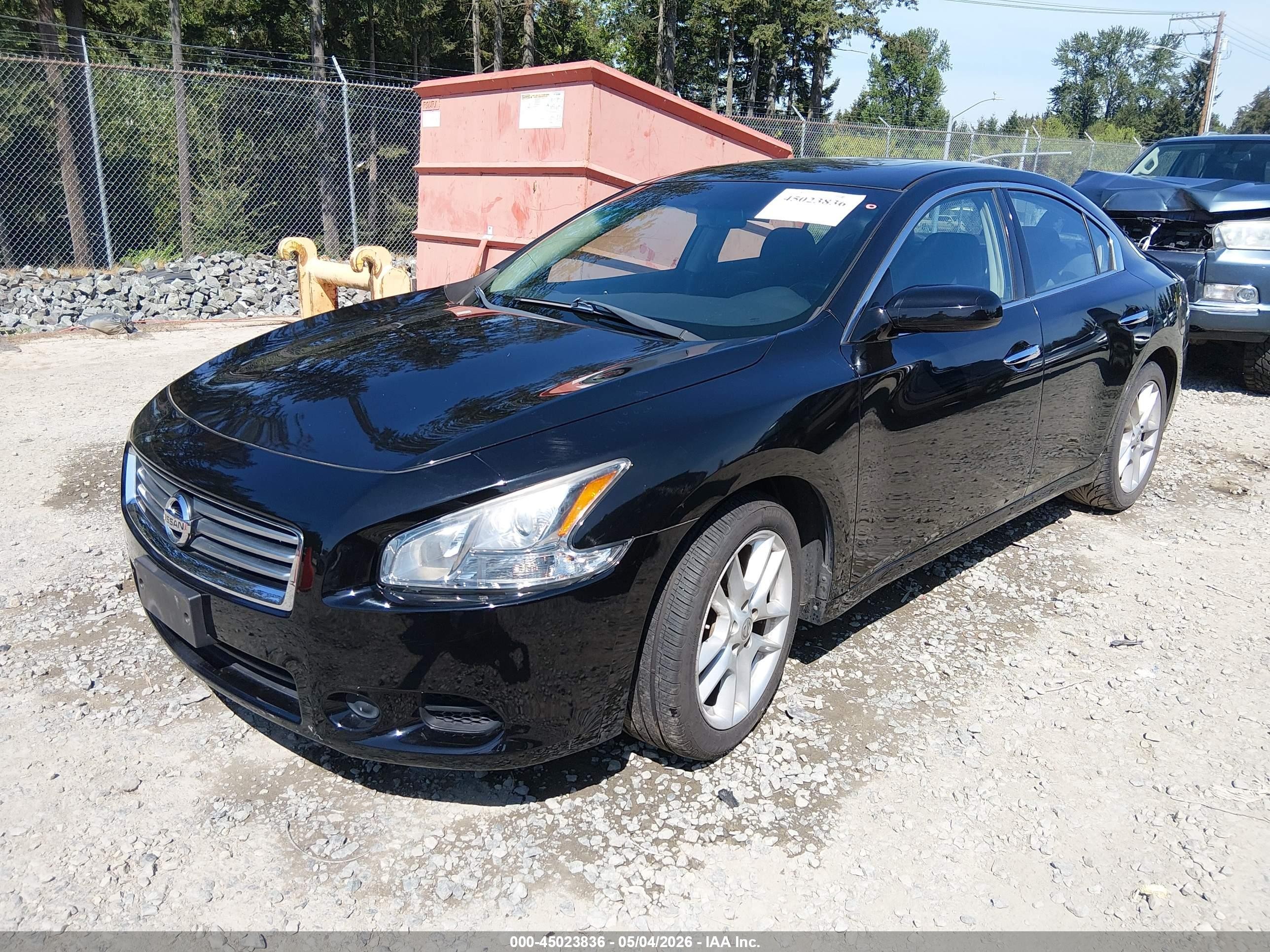 2014 Nissan Maxima 3.5 S Black vin: 1N4AA5AP0EC451421