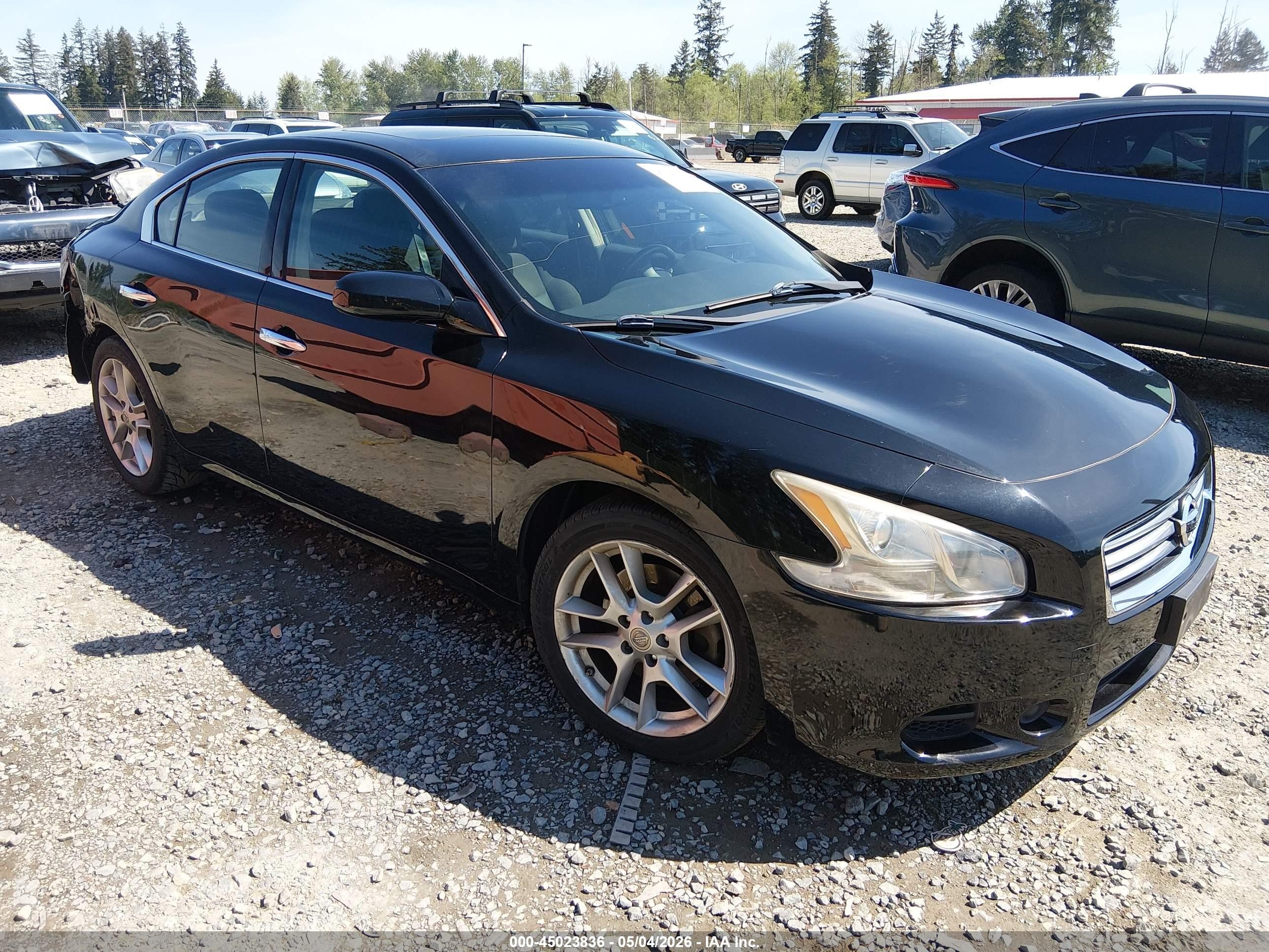 2014 Nissan Maxima 3.5 S Black vin: 1N4AA5AP0EC451421