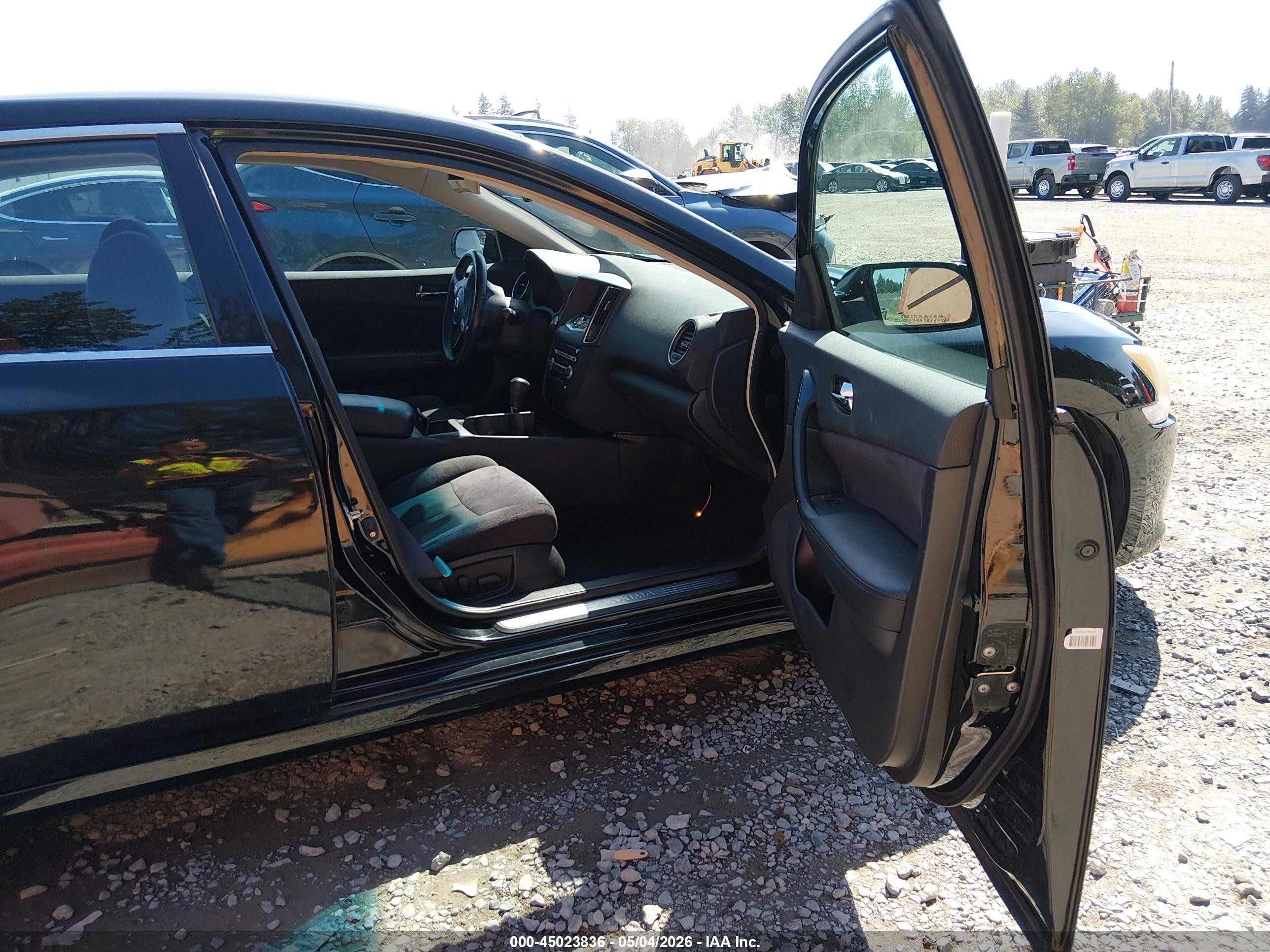 2014 Nissan Maxima 3.5 S Black vin: 1N4AA5AP0EC451421