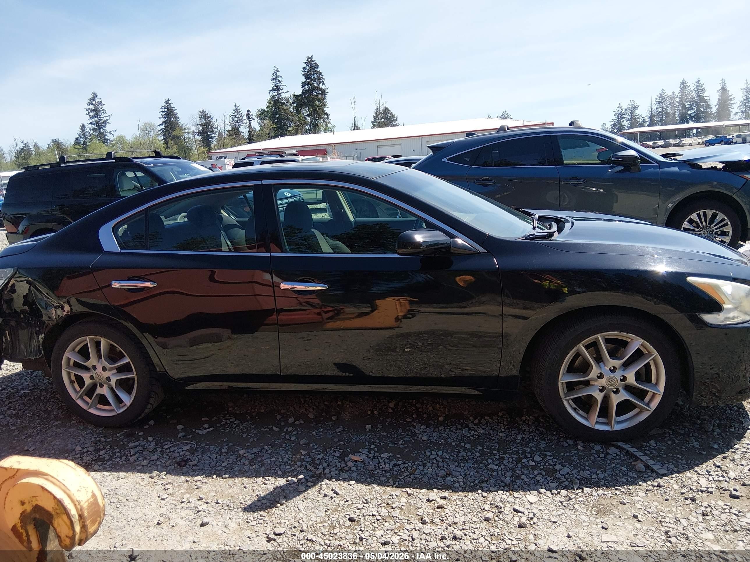 2014 Nissan Maxima 3.5 S Black vin: 1N4AA5AP0EC451421