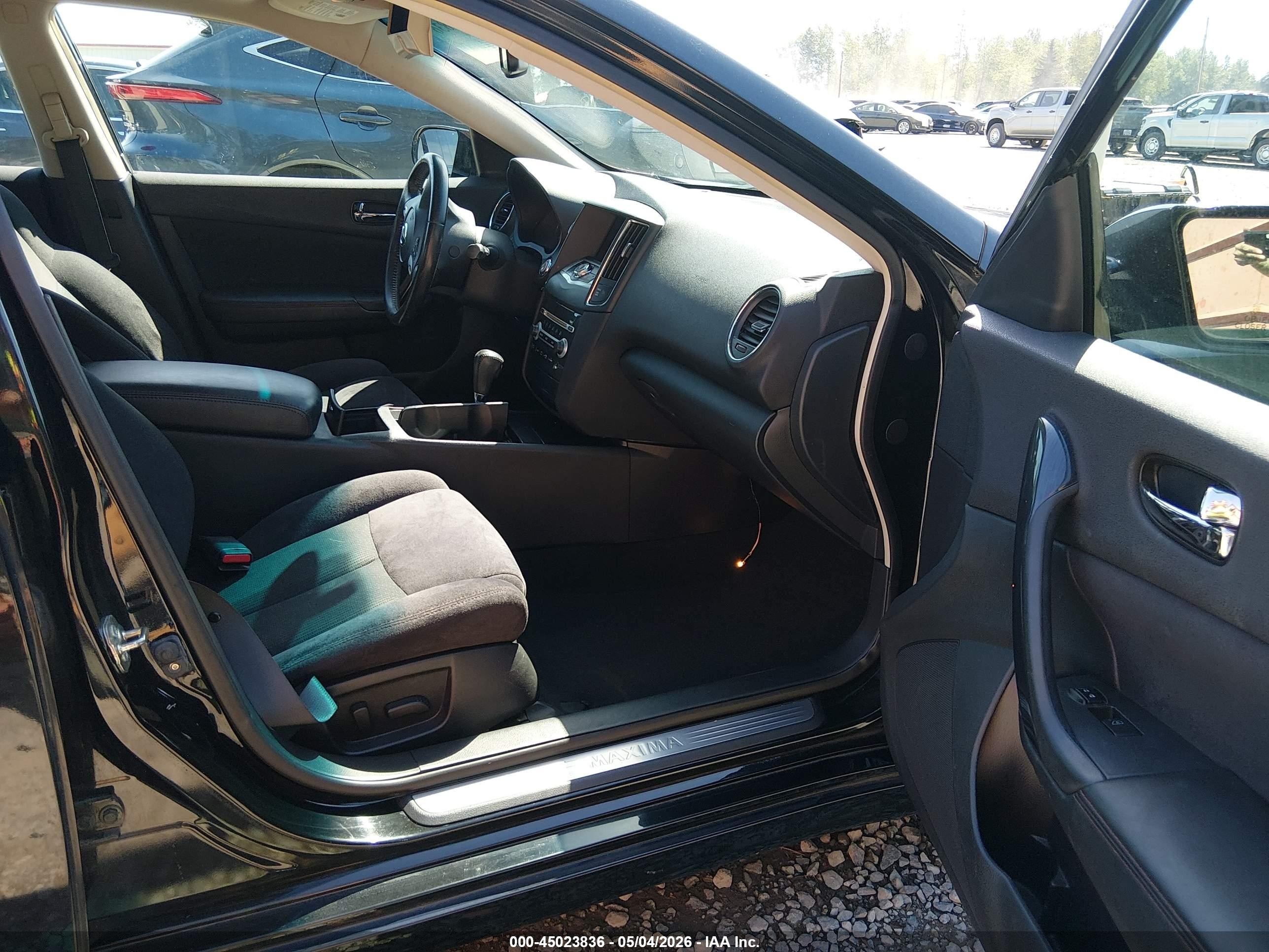 2014 Nissan Maxima 3.5 S Black vin: 1N4AA5AP0EC451421