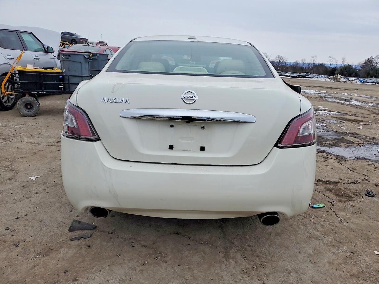 2014 Nissan Maxima 3.5 S White vin: 1N4AA5AP0EC453928