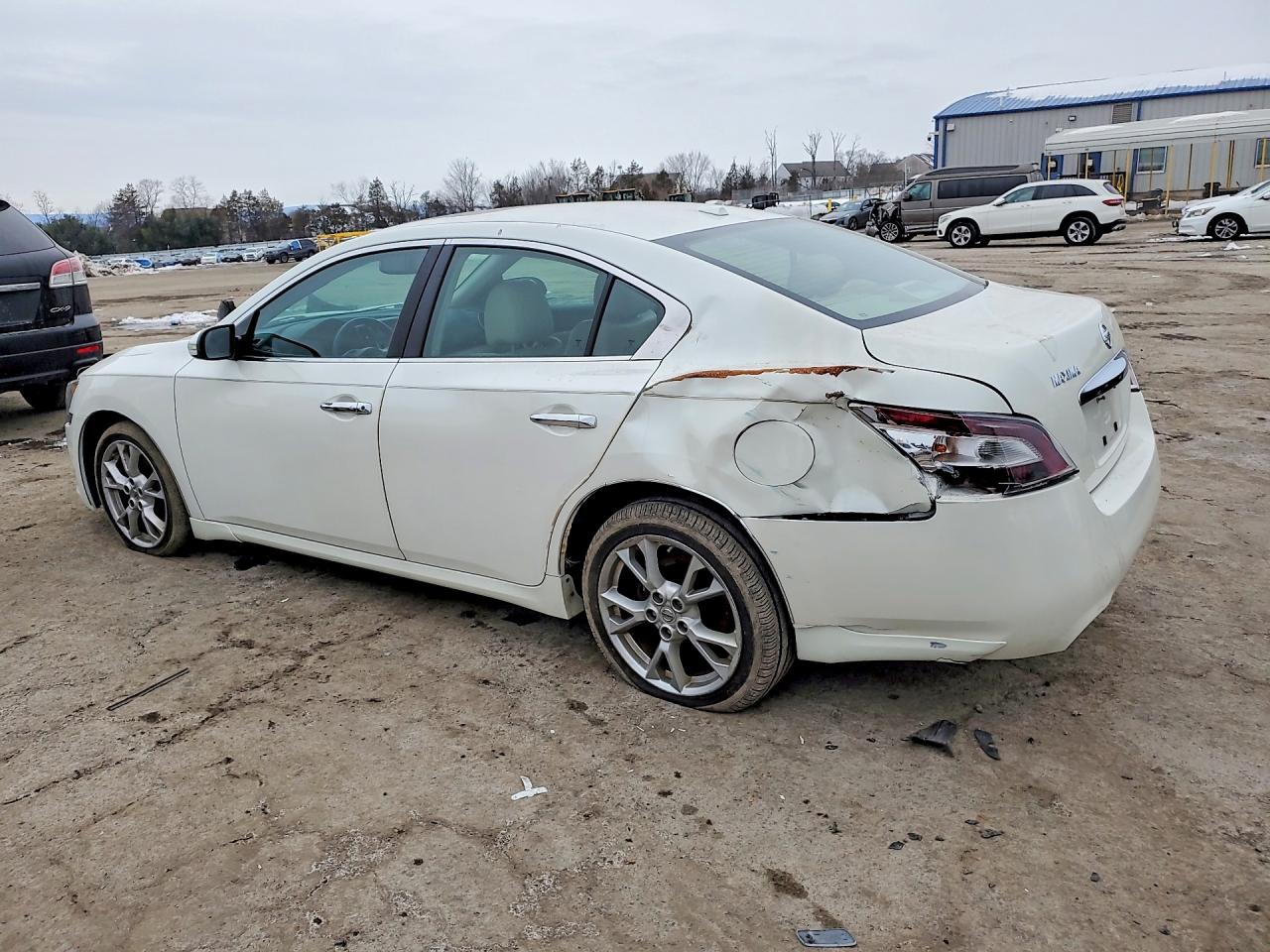 2014 Nissan Maxima 3.5 S White vin: 1N4AA5AP0EC453928