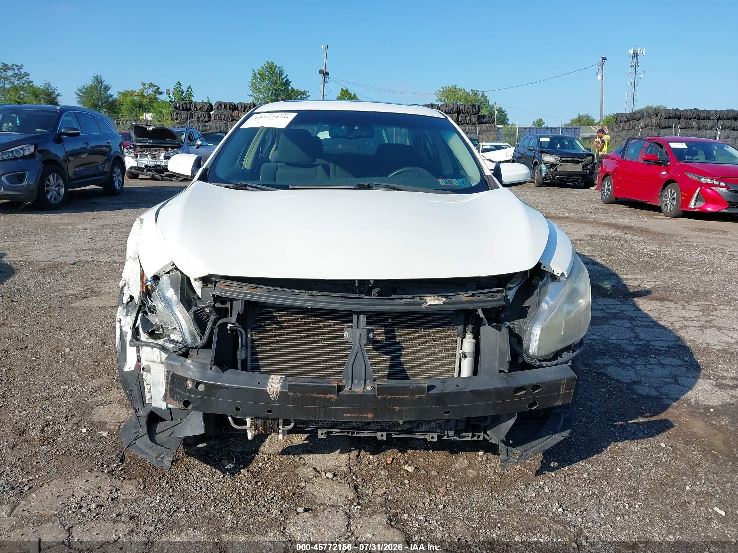 2014 Nissan Maxima 3.5 S/3.5 Sv White vin: 1N4AA5AP0EC454612