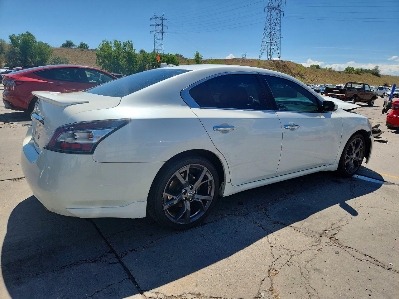 2014 Nissan Maxima 3.5 S White vin: 1N4AA5AP0EC472849
