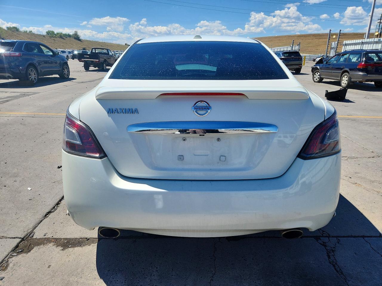 2014 Nissan Maxima 3.5 S White vin: 1N4AA5AP0EC472849
