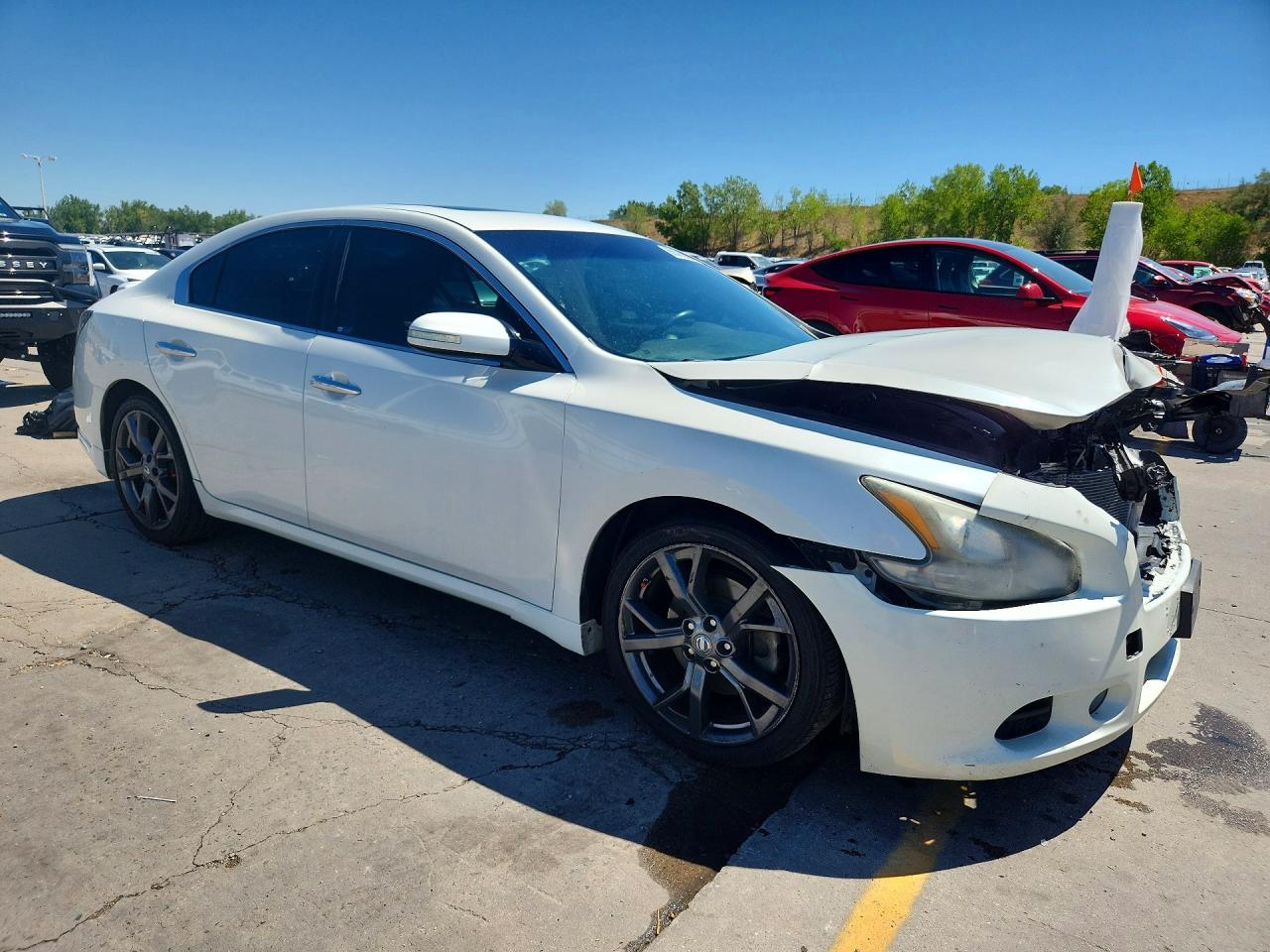 2014 Nissan Maxima 3.5 S White vin: 1N4AA5AP0EC472849