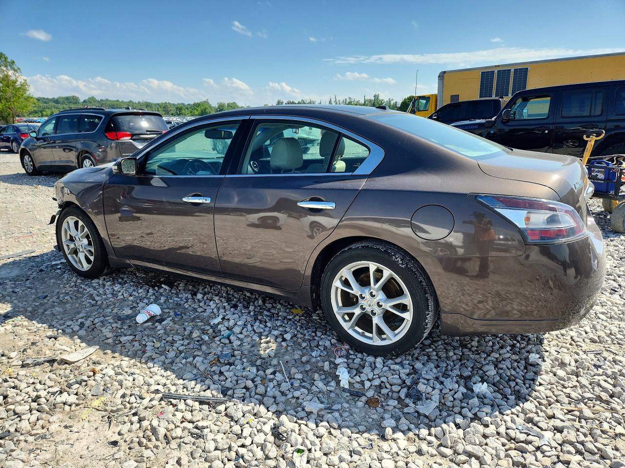 2014 Nissan Maxima 3.5 Sv Brown vin: 1N4AA5AP0EC476951