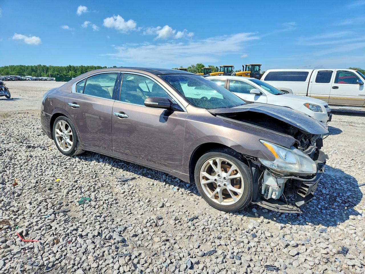 2014 Nissan Maxima 3.5 Sv Brown vin: 1N4AA5AP0EC476951