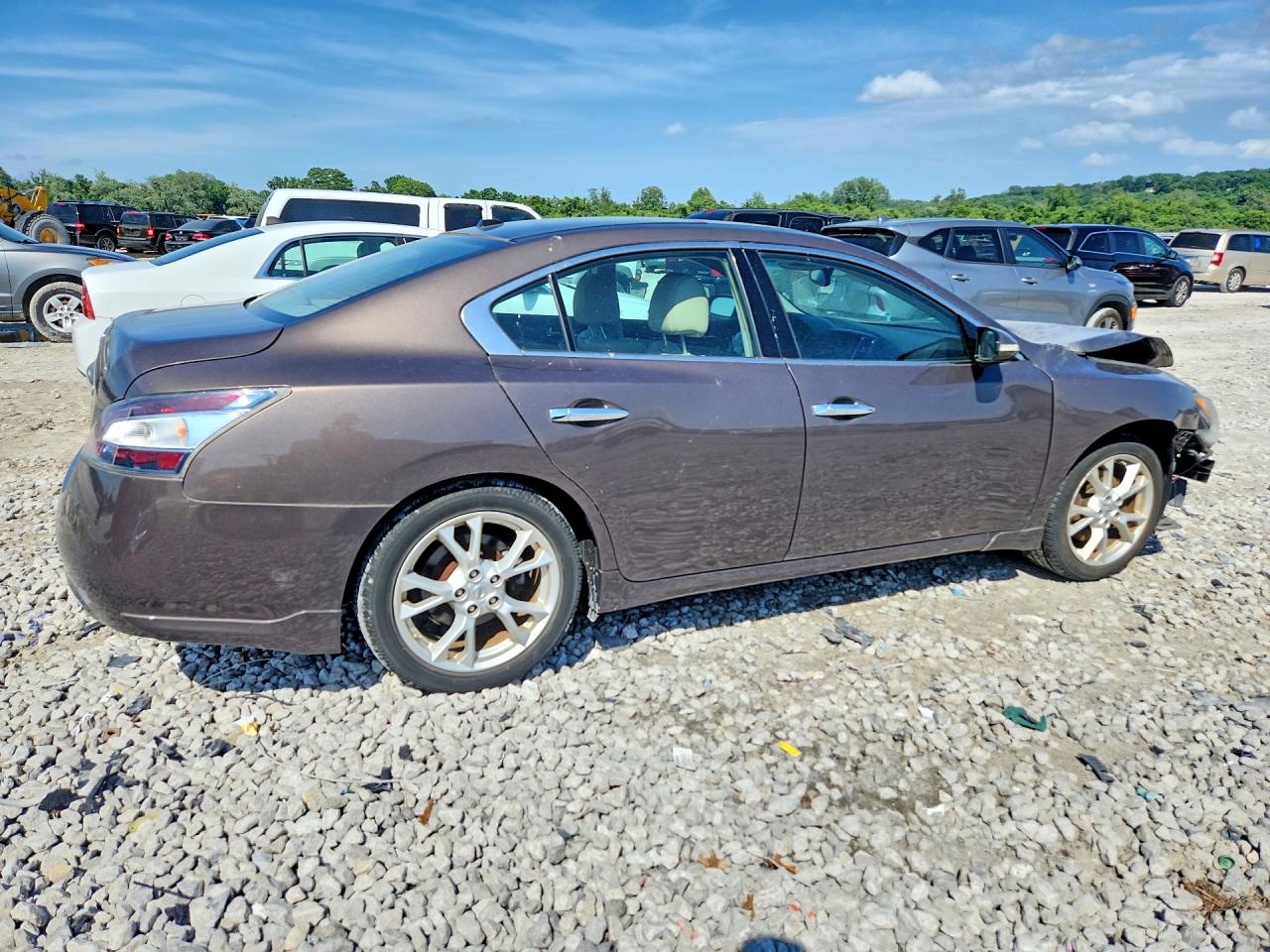 2014 Nissan Maxima 3.5 Sv Brown vin: 1N4AA5AP0EC476951
