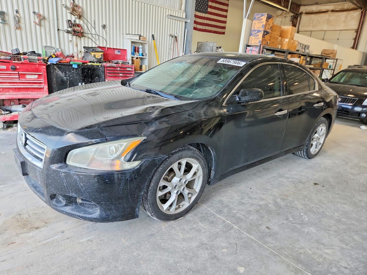 2014 Nissan Maxima 3.5 S Black vin: 1N4AA5AP0EC479719