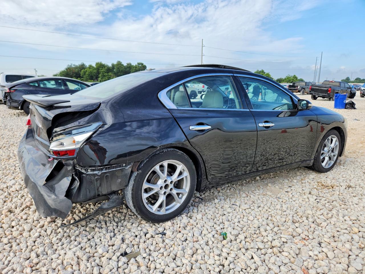 2014 Nissan Maxima 3.5 Sv Black vin: 1N4AA5AP0EC480935