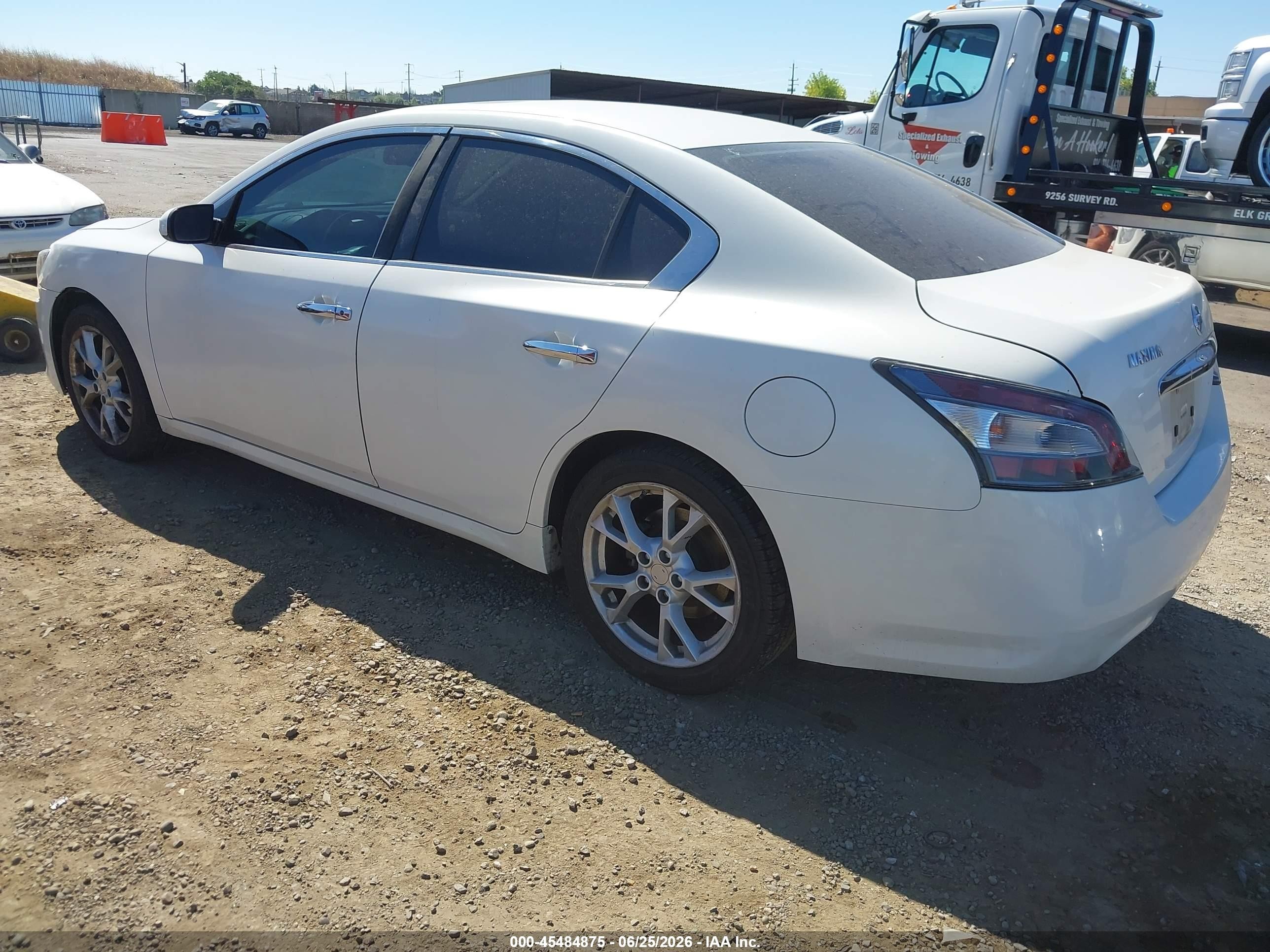 2014 Nissan Maxima 3.5 S/3.5 Sv White vin: 1N4AA5AP0EC482359