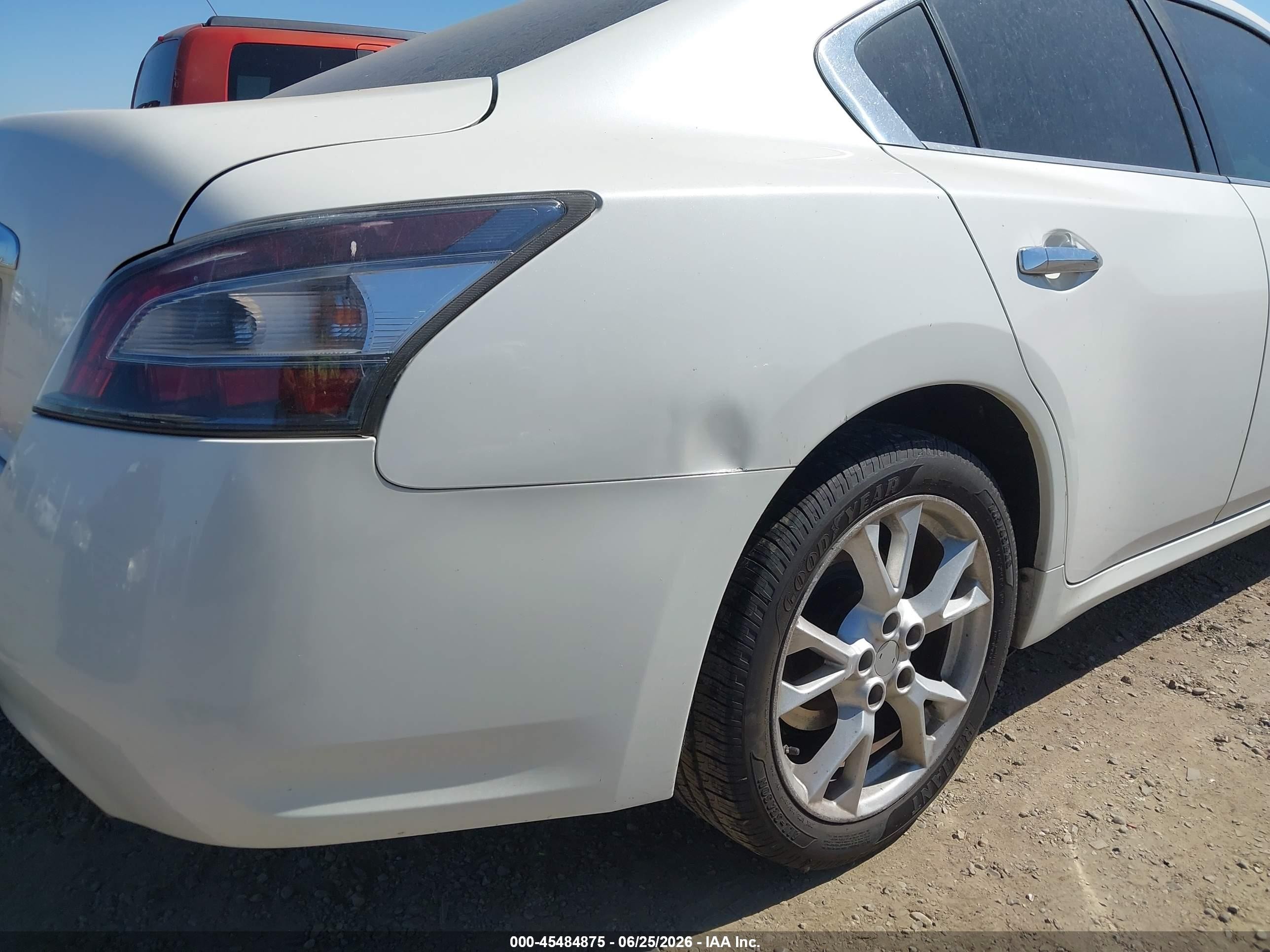 2014 Nissan Maxima 3.5 S/3.5 Sv White vin: 1N4AA5AP0EC482359