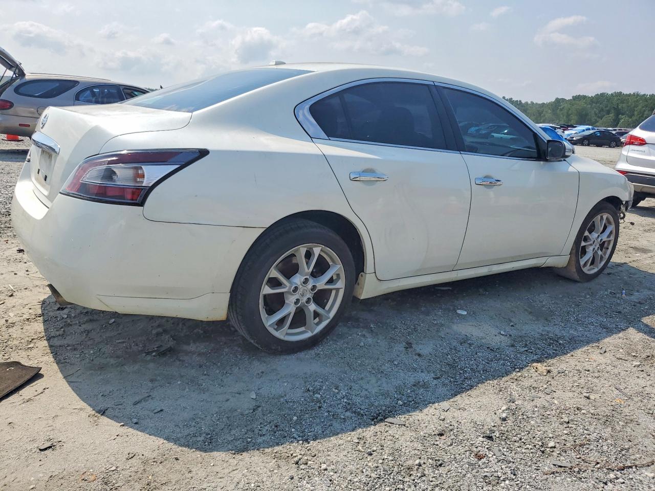 2014 Nissan Maxima 3.5 S Белый vin: 1N4AA5AP0EC495063