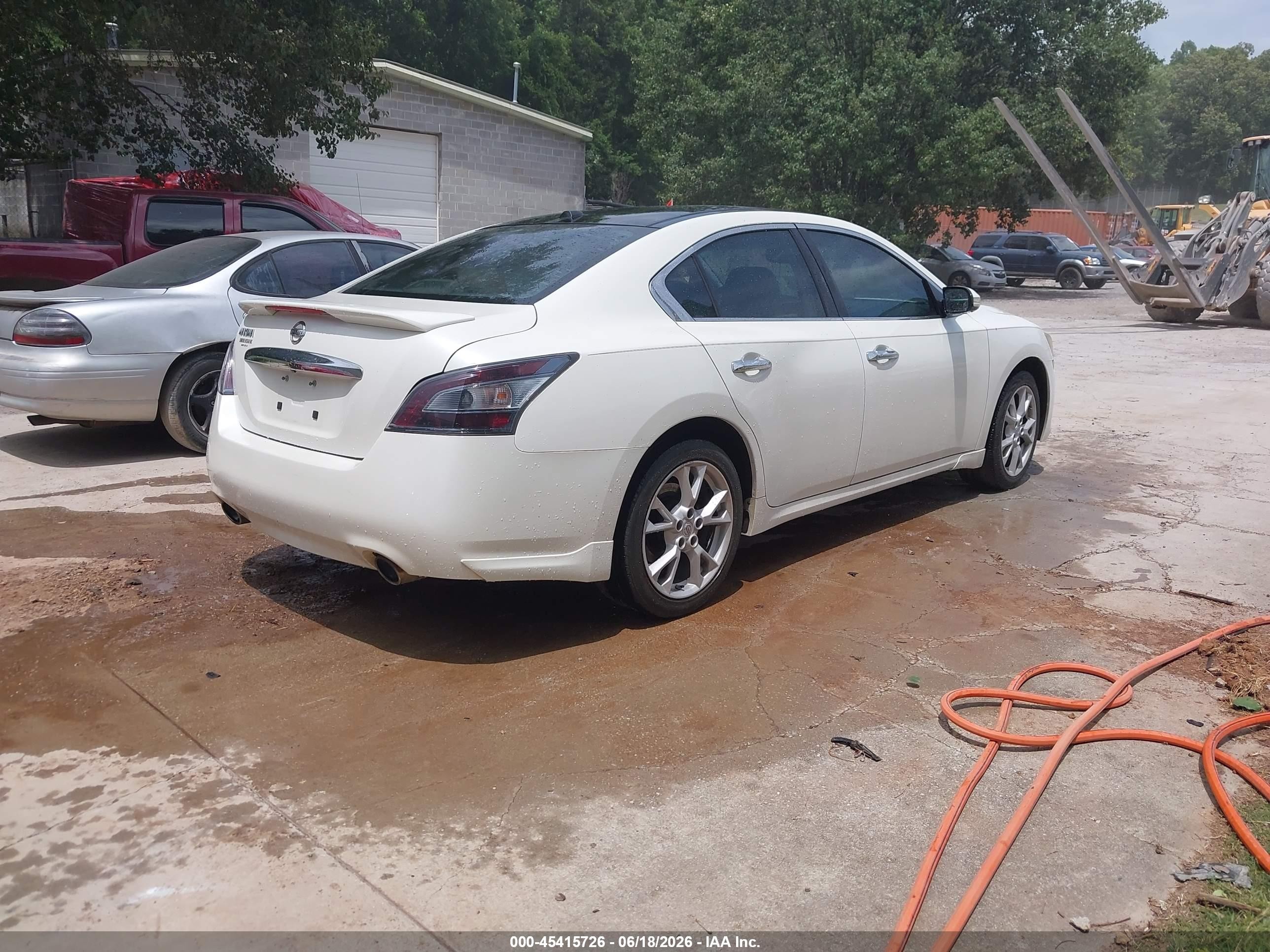 2014 Nissan Maxima 3.5 Sv White vin: 1N4AA5AP0EC909121