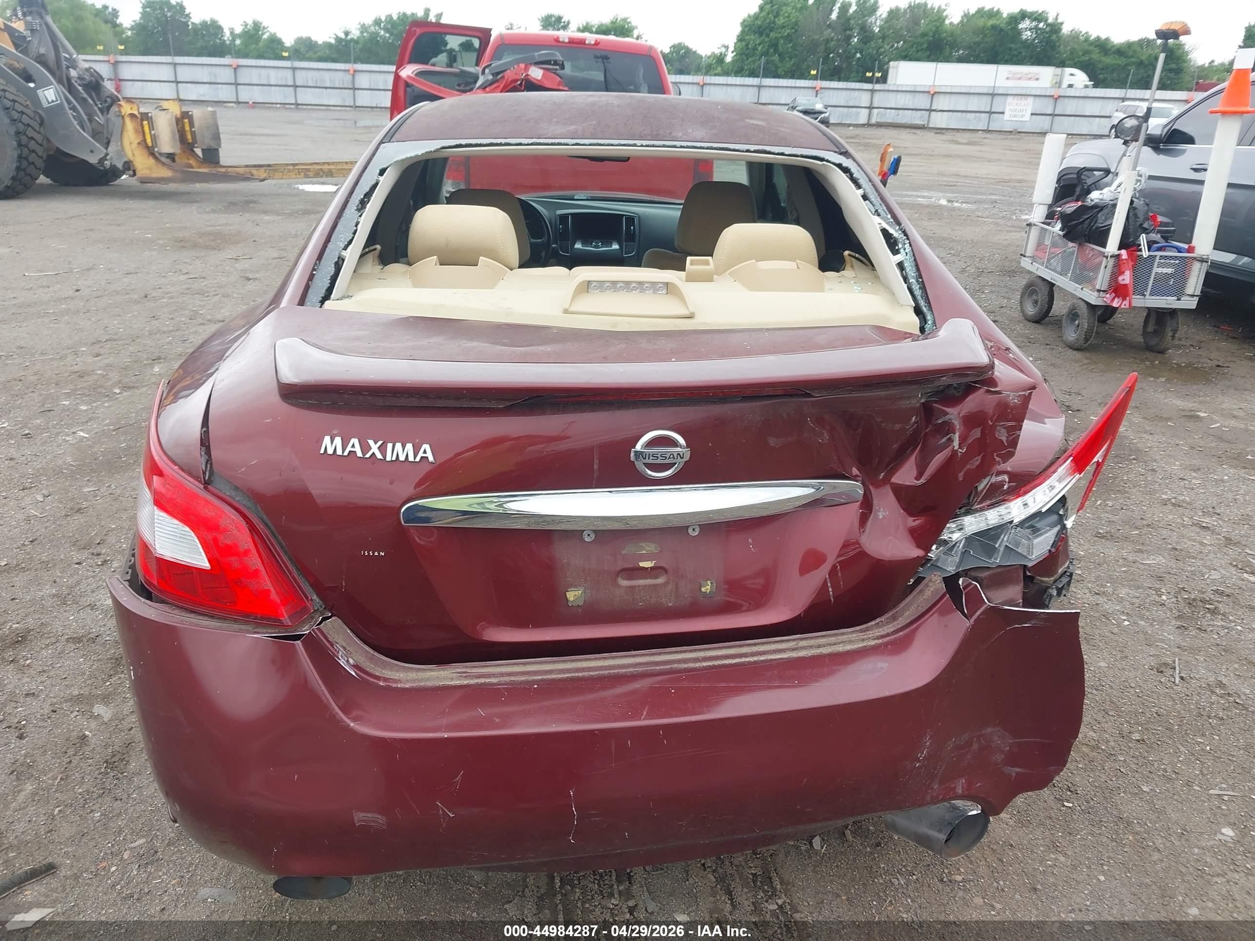 2010 Nissan Maxima 3.5 S Red vin: 1N4AA5AP1AC809314