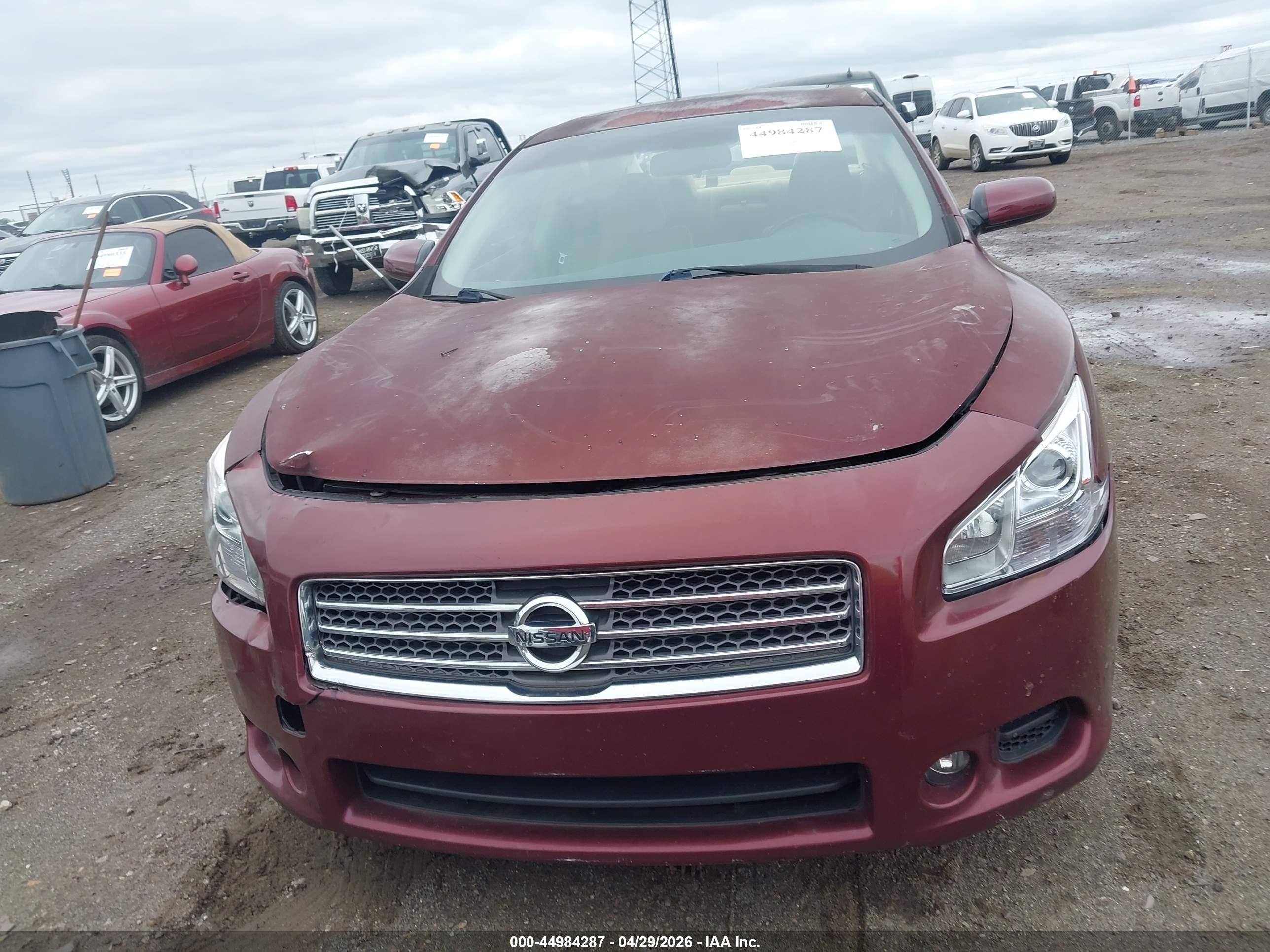 2010 Nissan Maxima 3.5 S Red vin: 1N4AA5AP1AC809314