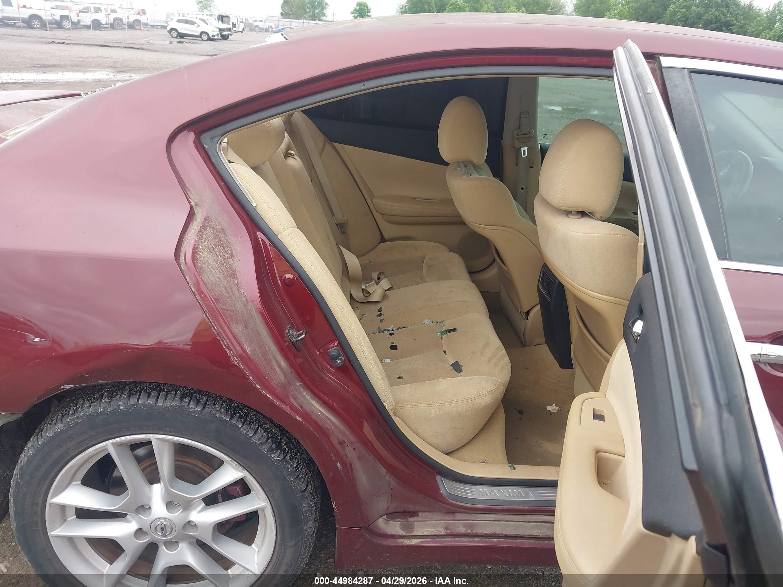 2010 Nissan Maxima 3.5 S Red vin: 1N4AA5AP1AC809314