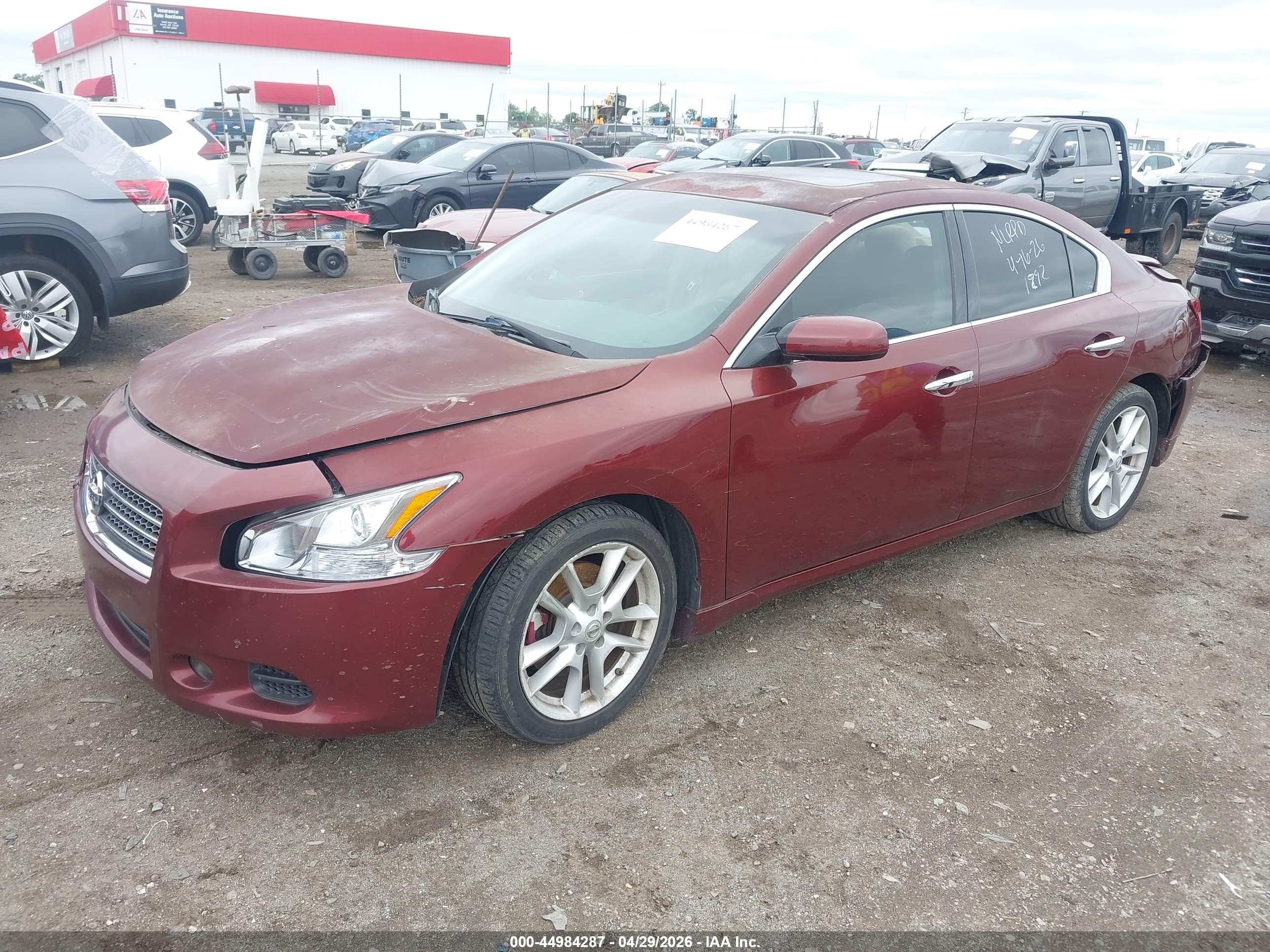 2010 Nissan Maxima 3.5 S Red vin: 1N4AA5AP1AC809314