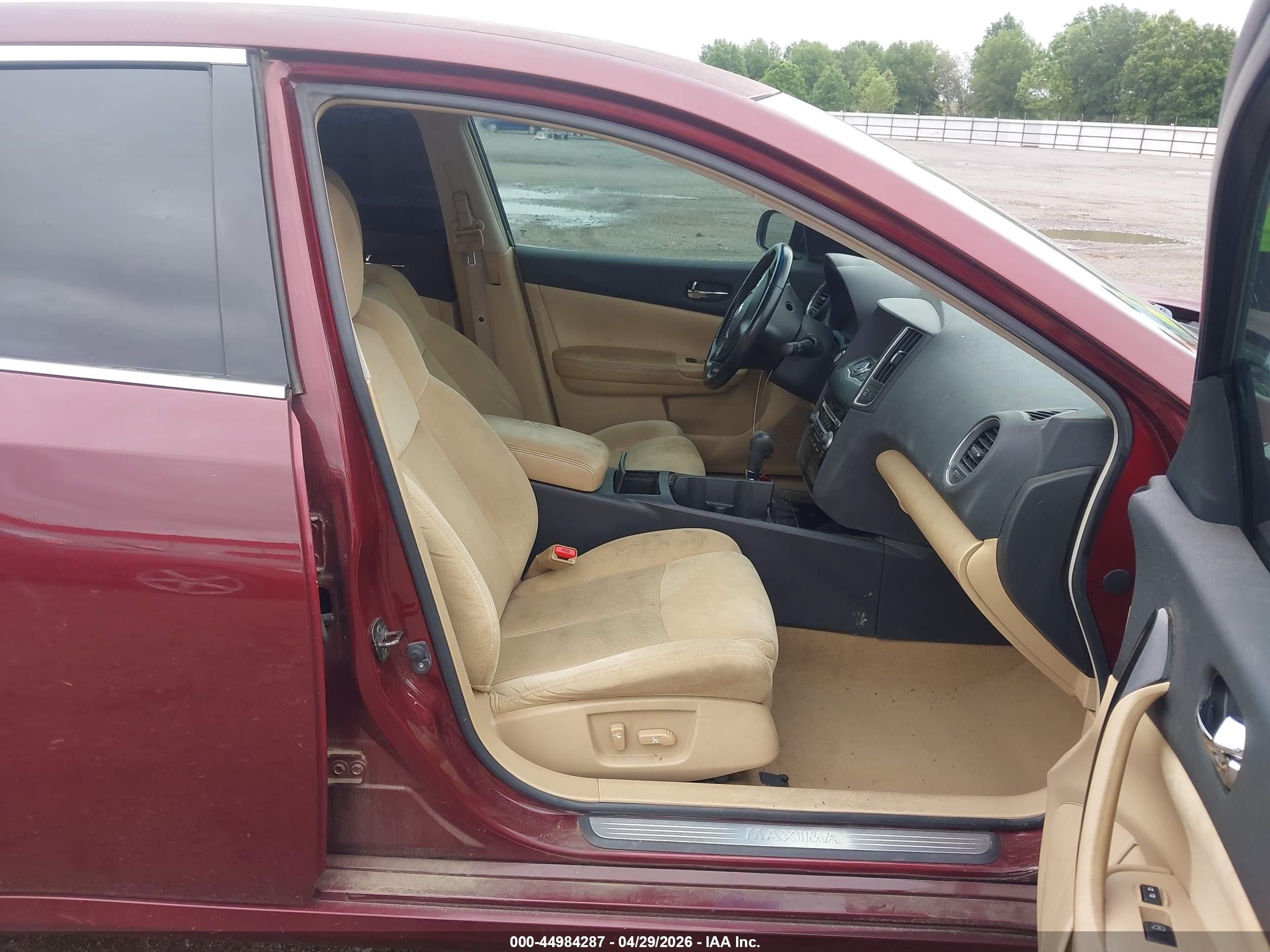 2010 Nissan Maxima 3.5 S Red vin: 1N4AA5AP1AC809314