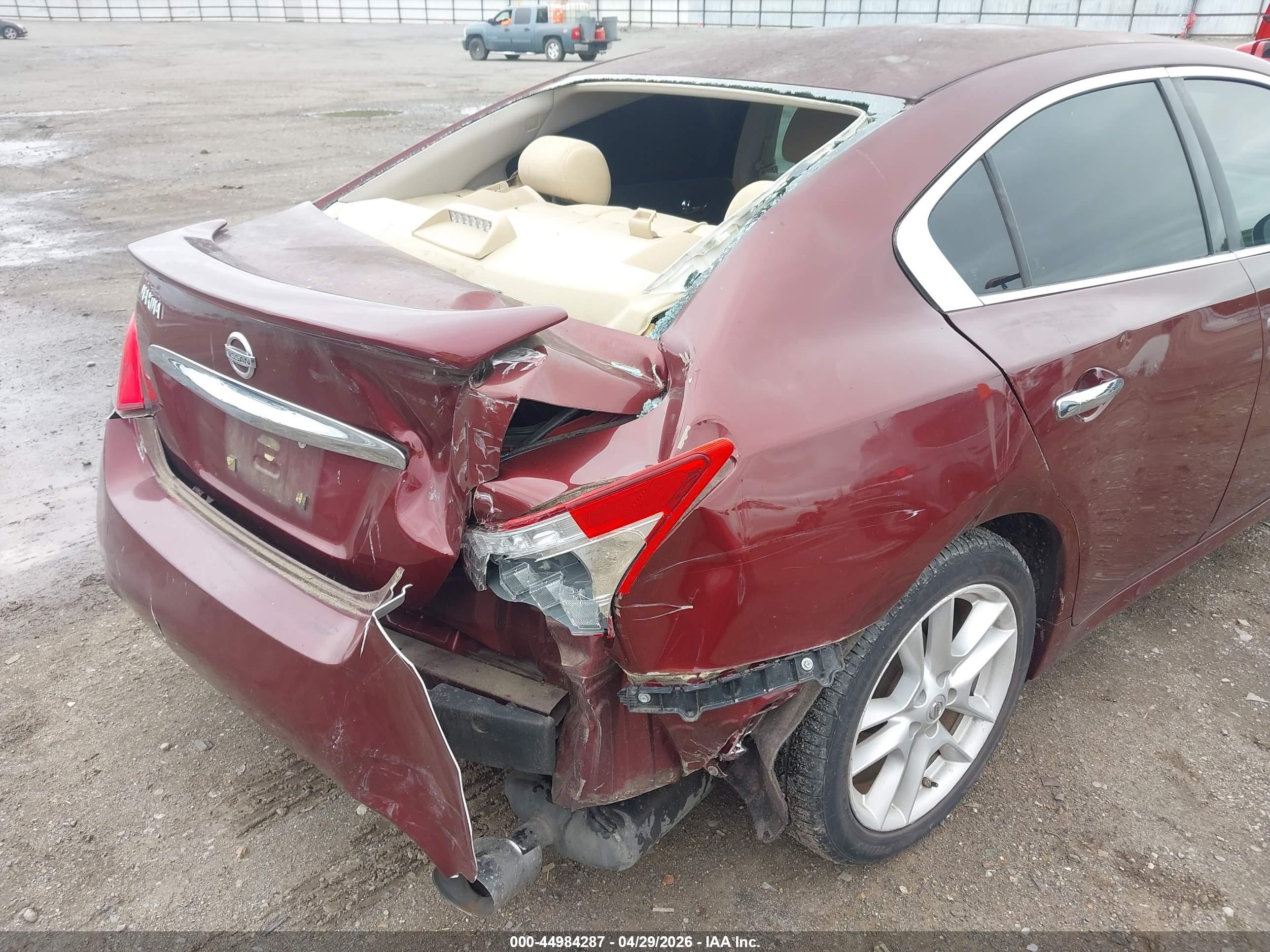 2010 Nissan Maxima 3.5 S Red vin: 1N4AA5AP1AC809314